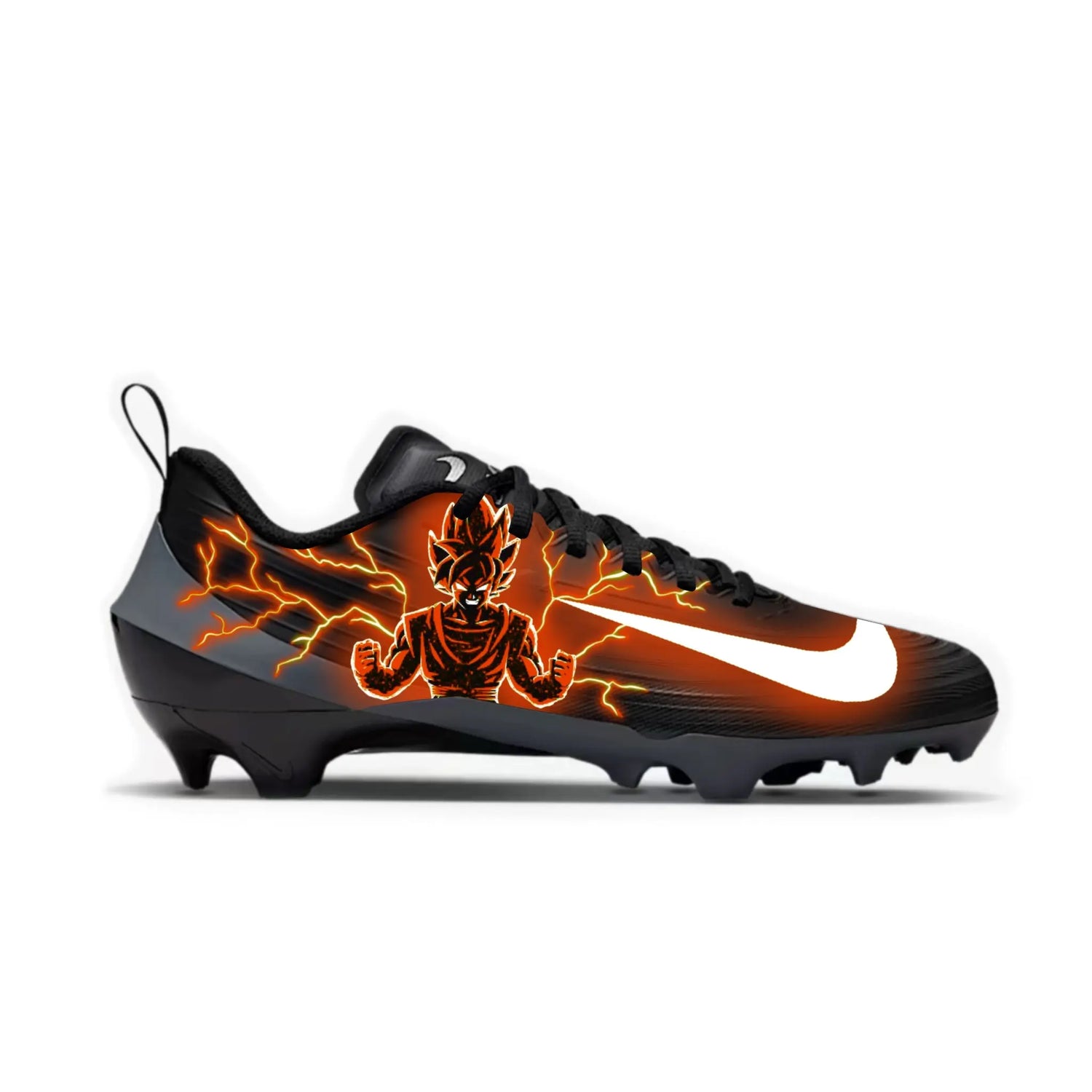 Super Saiyan Football Cleats Gameday Custom Kicks