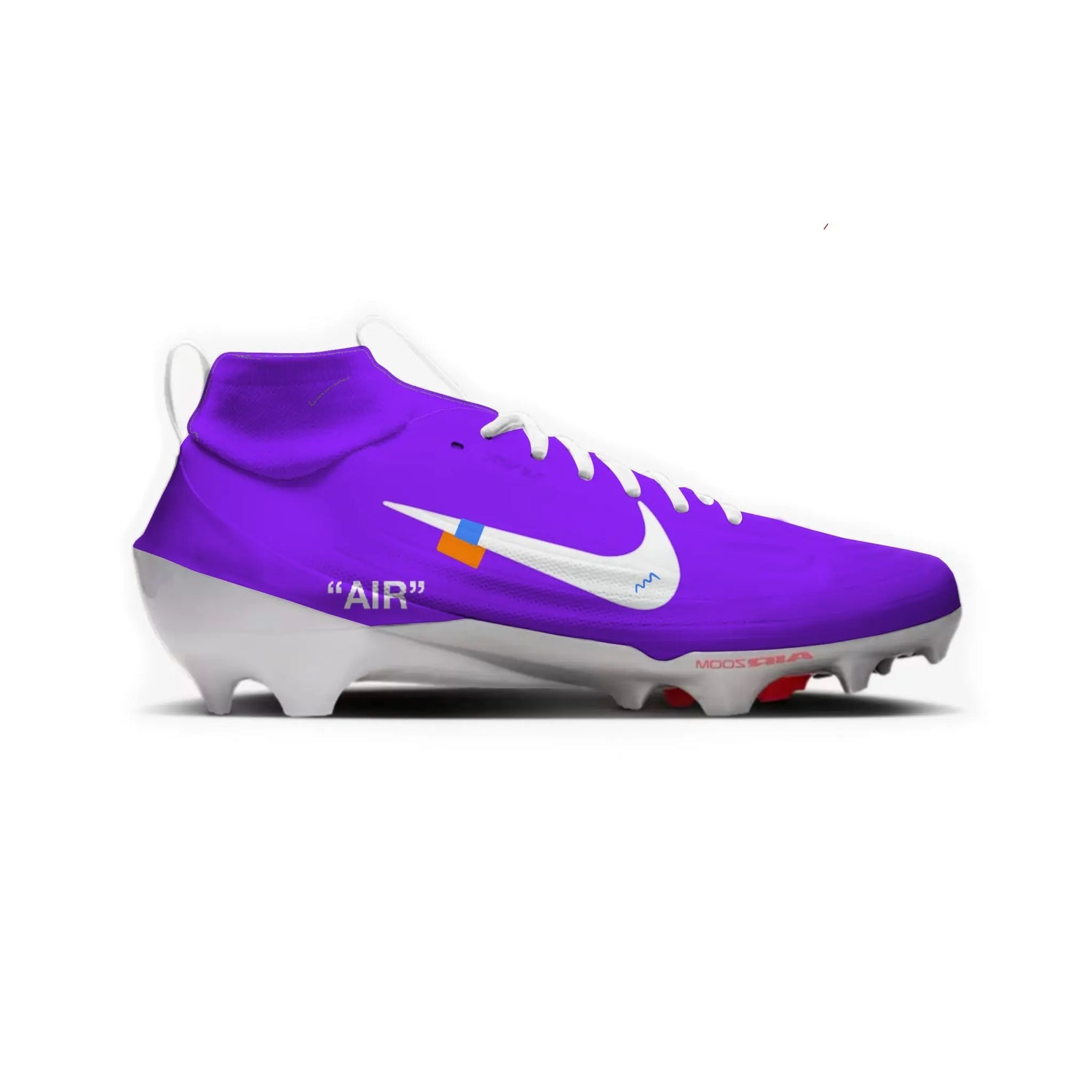Color Rush OW Football Cleats Gameday Custom Kicks