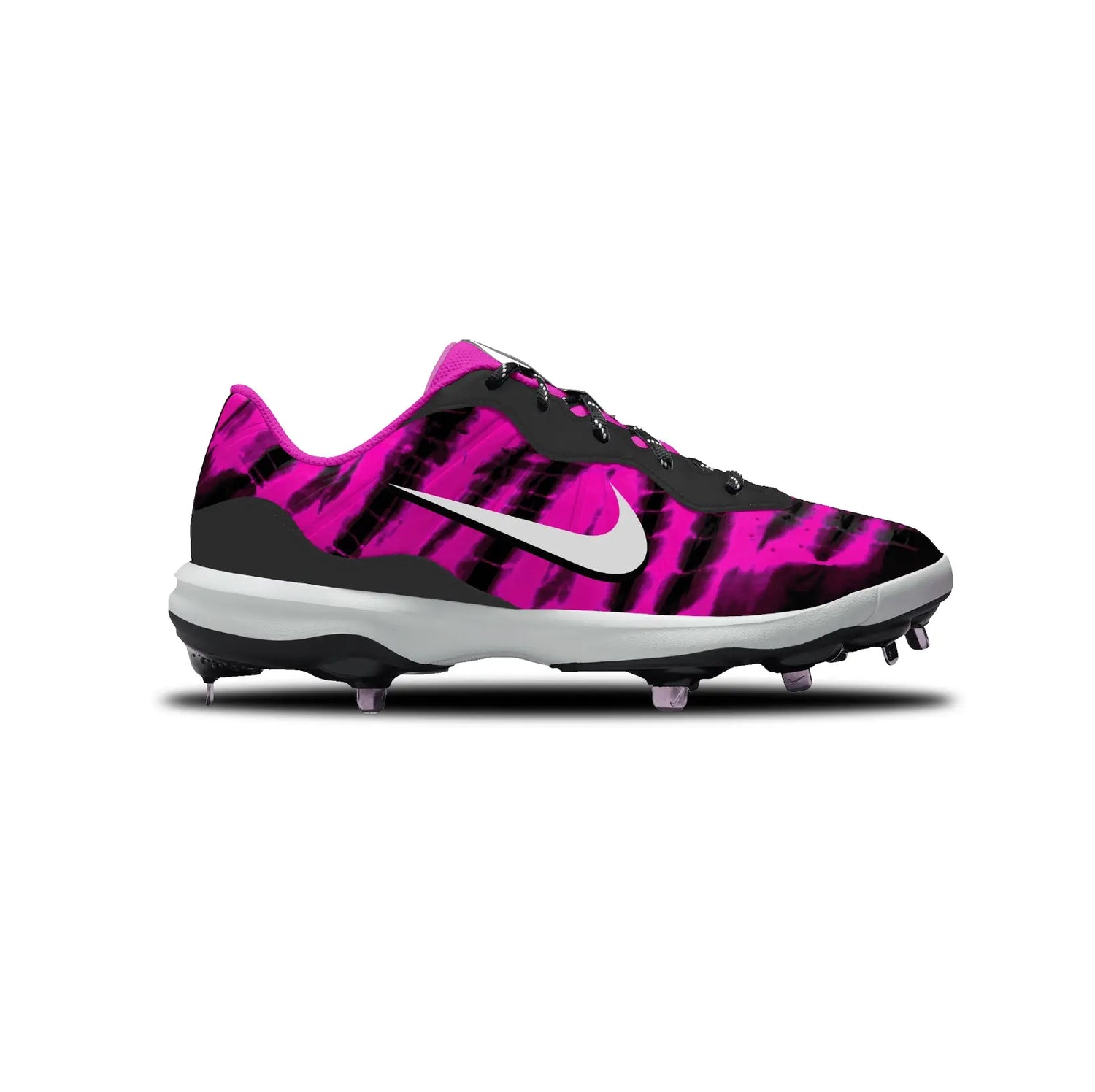 Tie Dye Baseball Cleats Gameday Custom Kicks