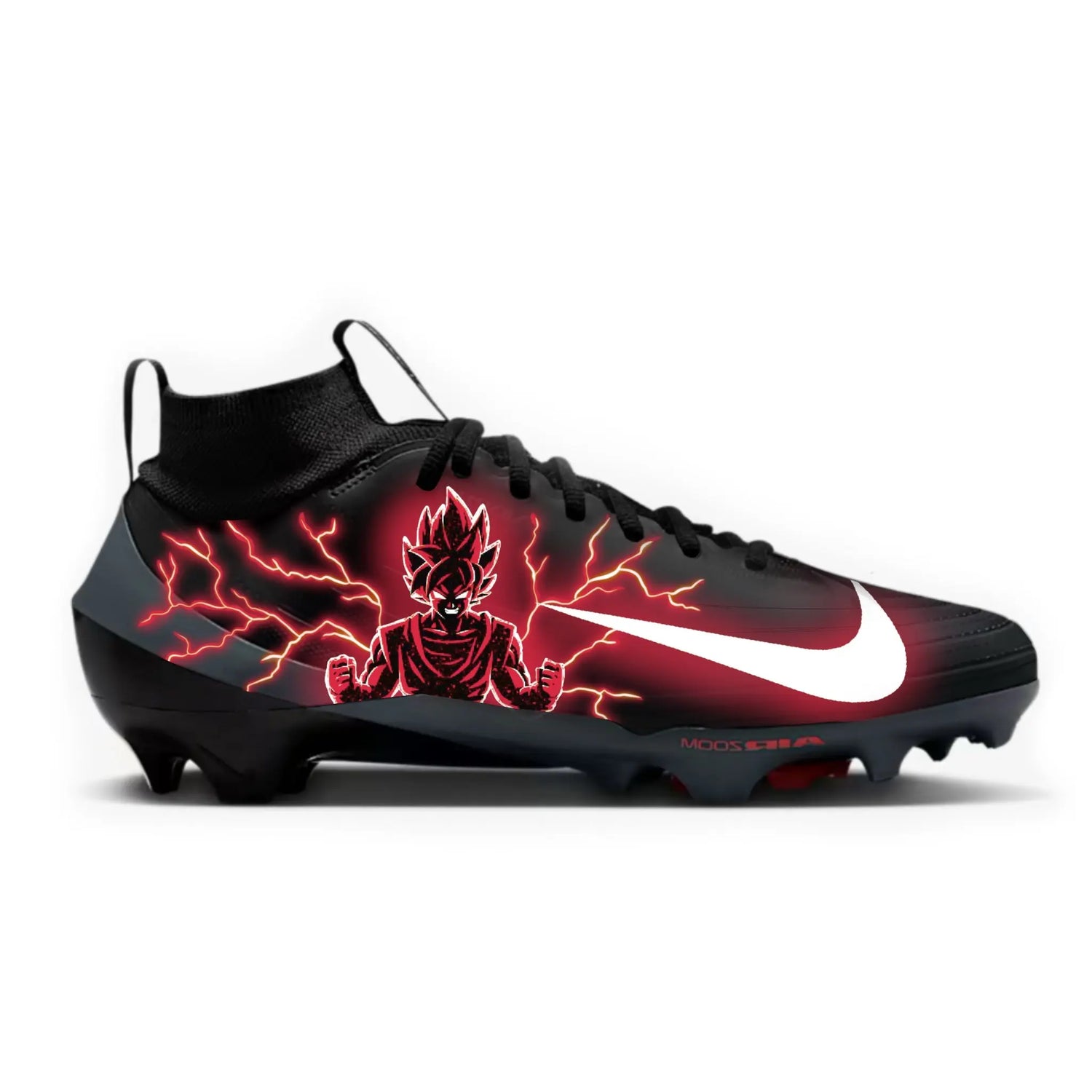 Super Saiyan Football Cleats Gameday Custom Kicks