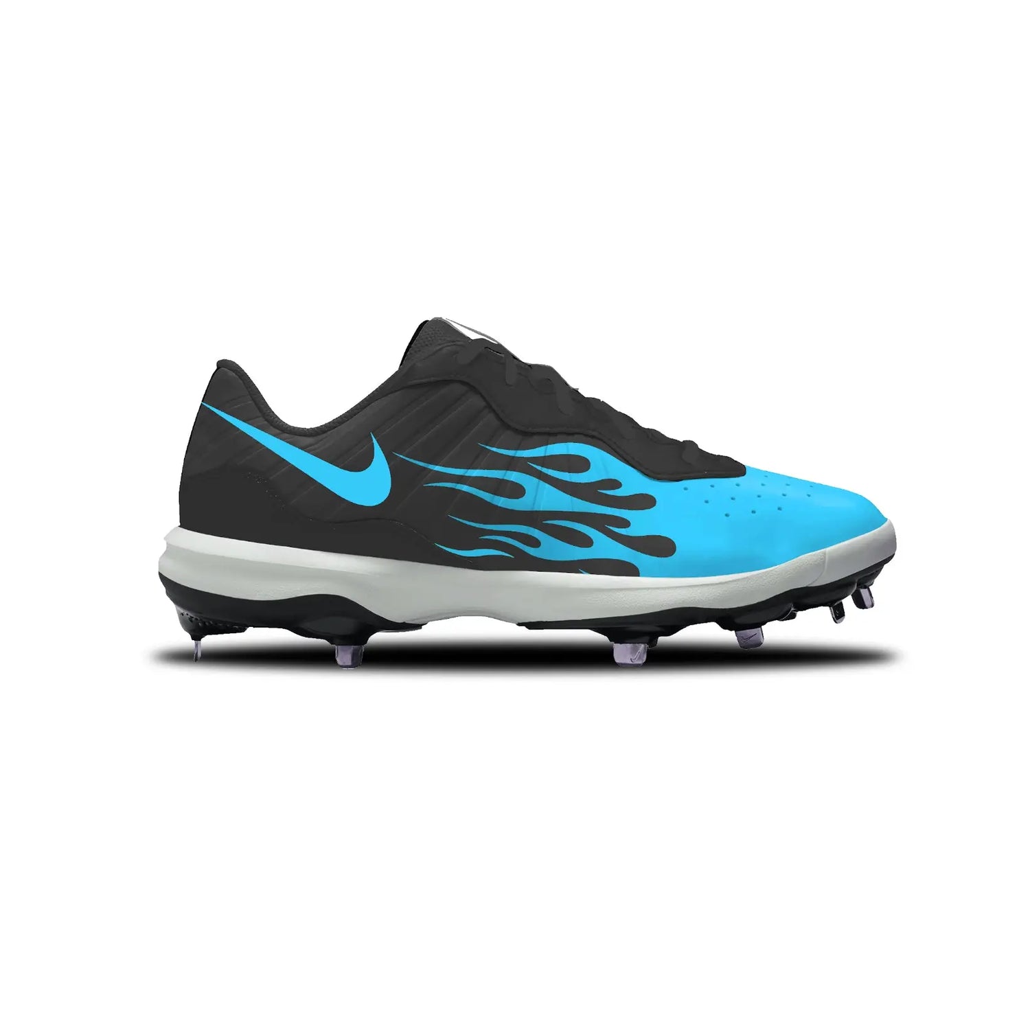 Flames Baseball Cleats Gameday Custom Kicks