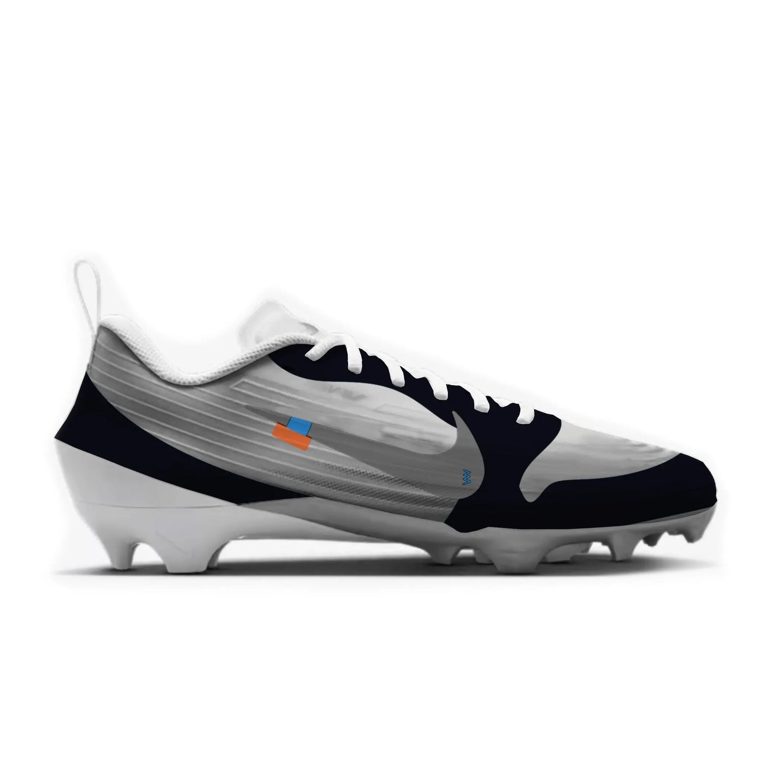 OW Jordan 1 Football Cleats Gameday Custom Kicks