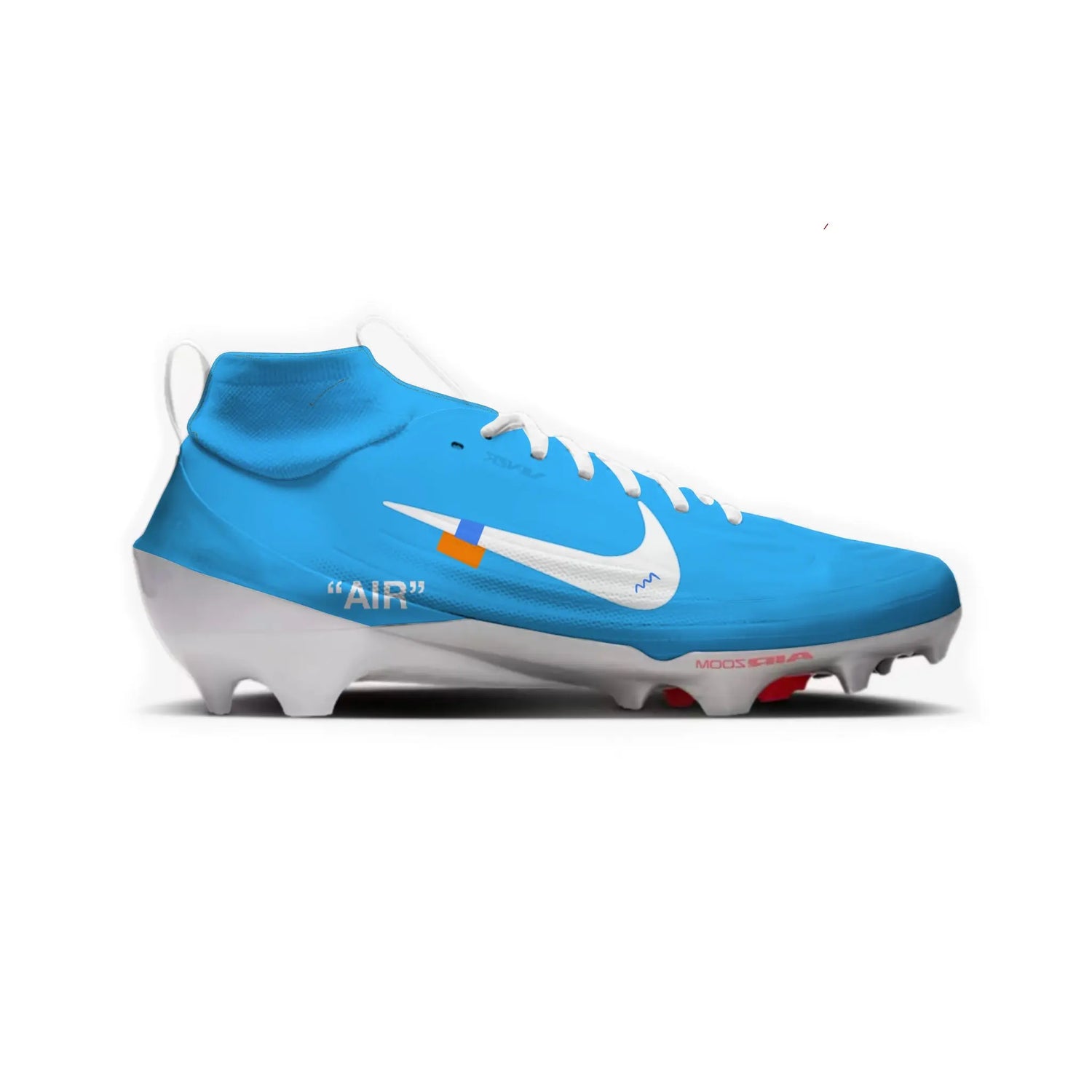 Color Rush OW Football Cleats Gameday Custom Kicks