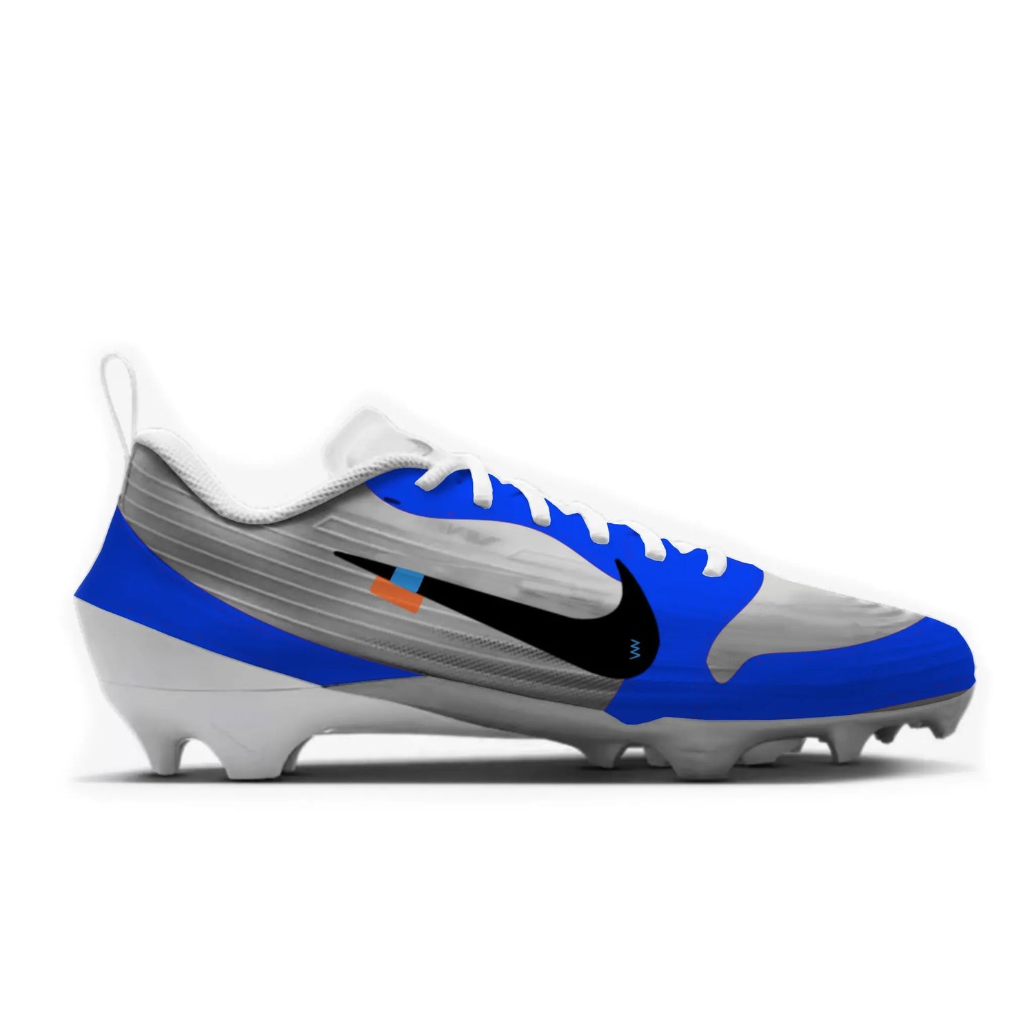 OW Jordan 1 Football Cleats Gameday Custom Kicks