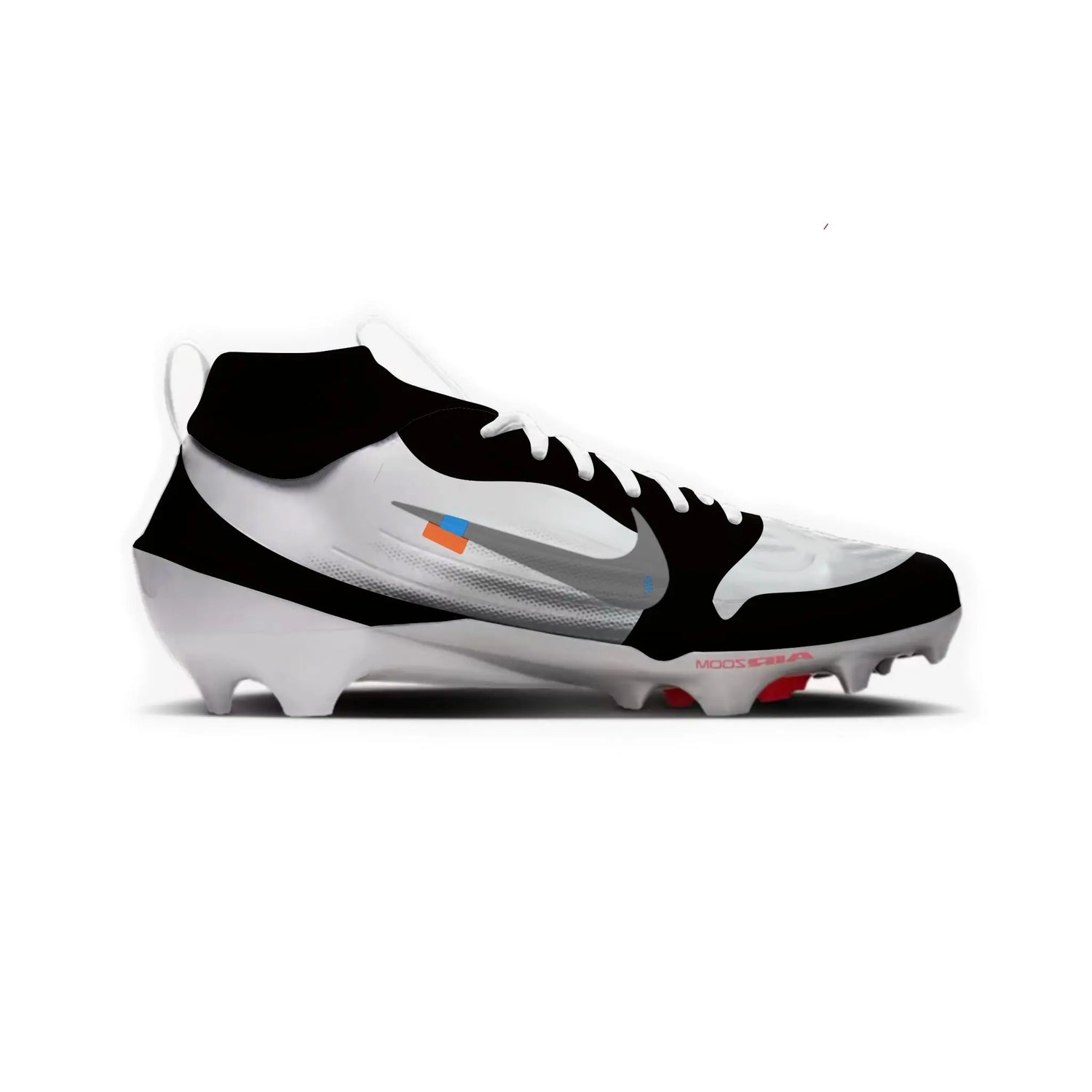 OW Jordan 1 Football Cleats Gameday Custom Kicks