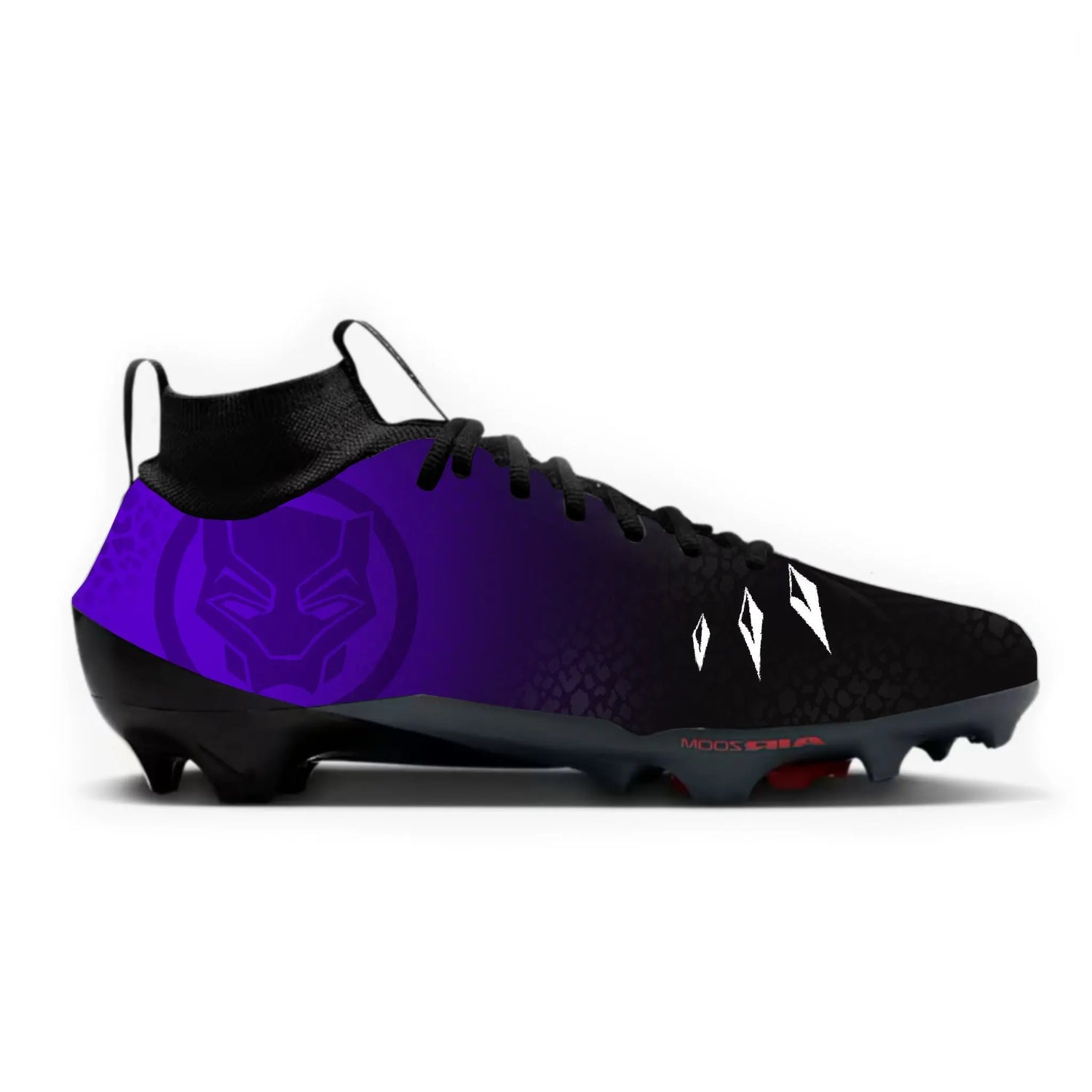 Panther Black Football Cleats Gameday Custom Kicks