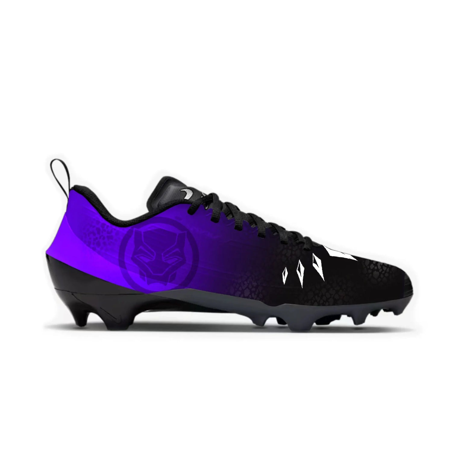 Panther Black Football Cleats Gameday Custom Kicks