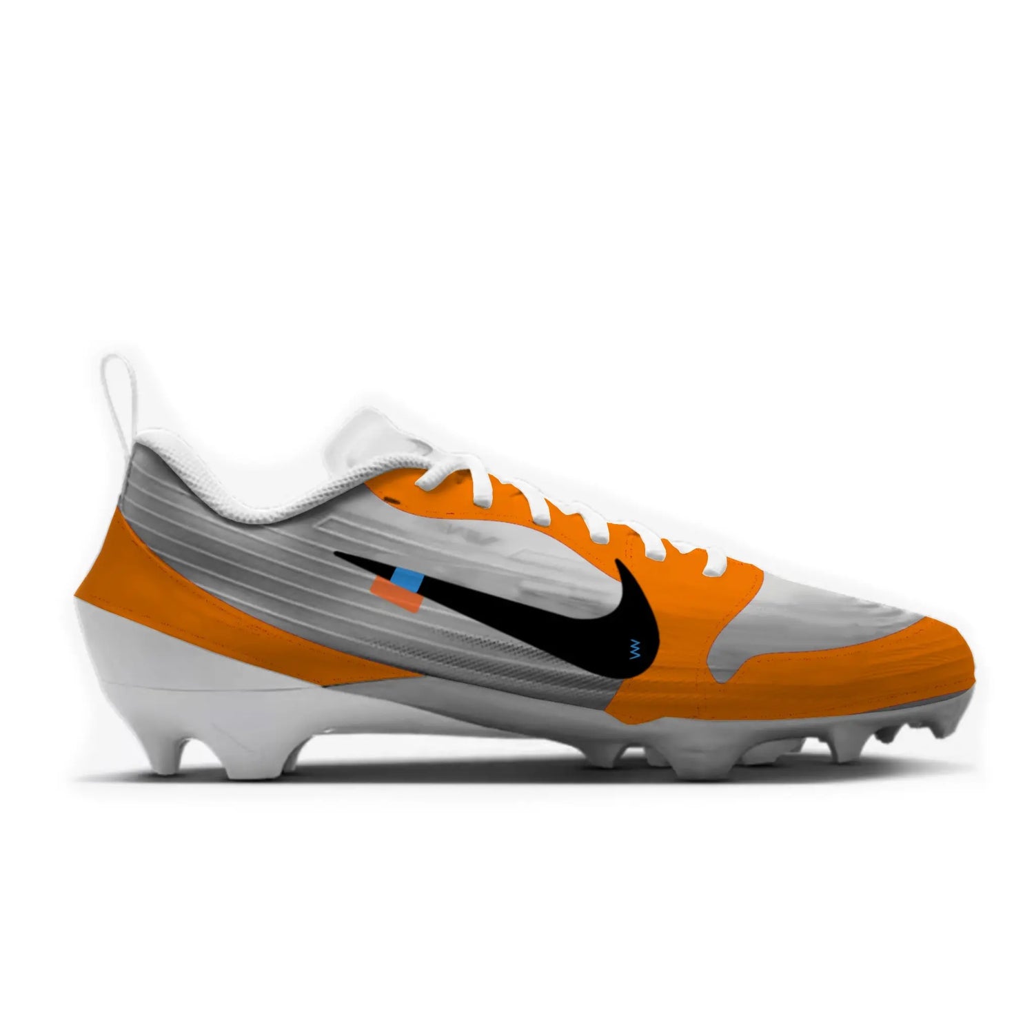 OW Jordan 1 Football Cleats Gameday Custom Kicks