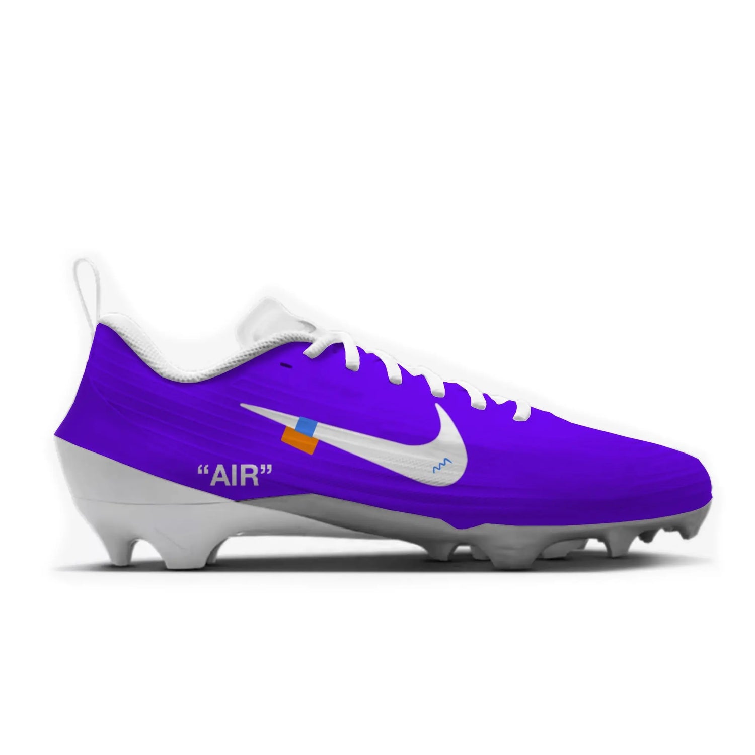 Color Rush OW Football Cleats Gameday Custom Kicks