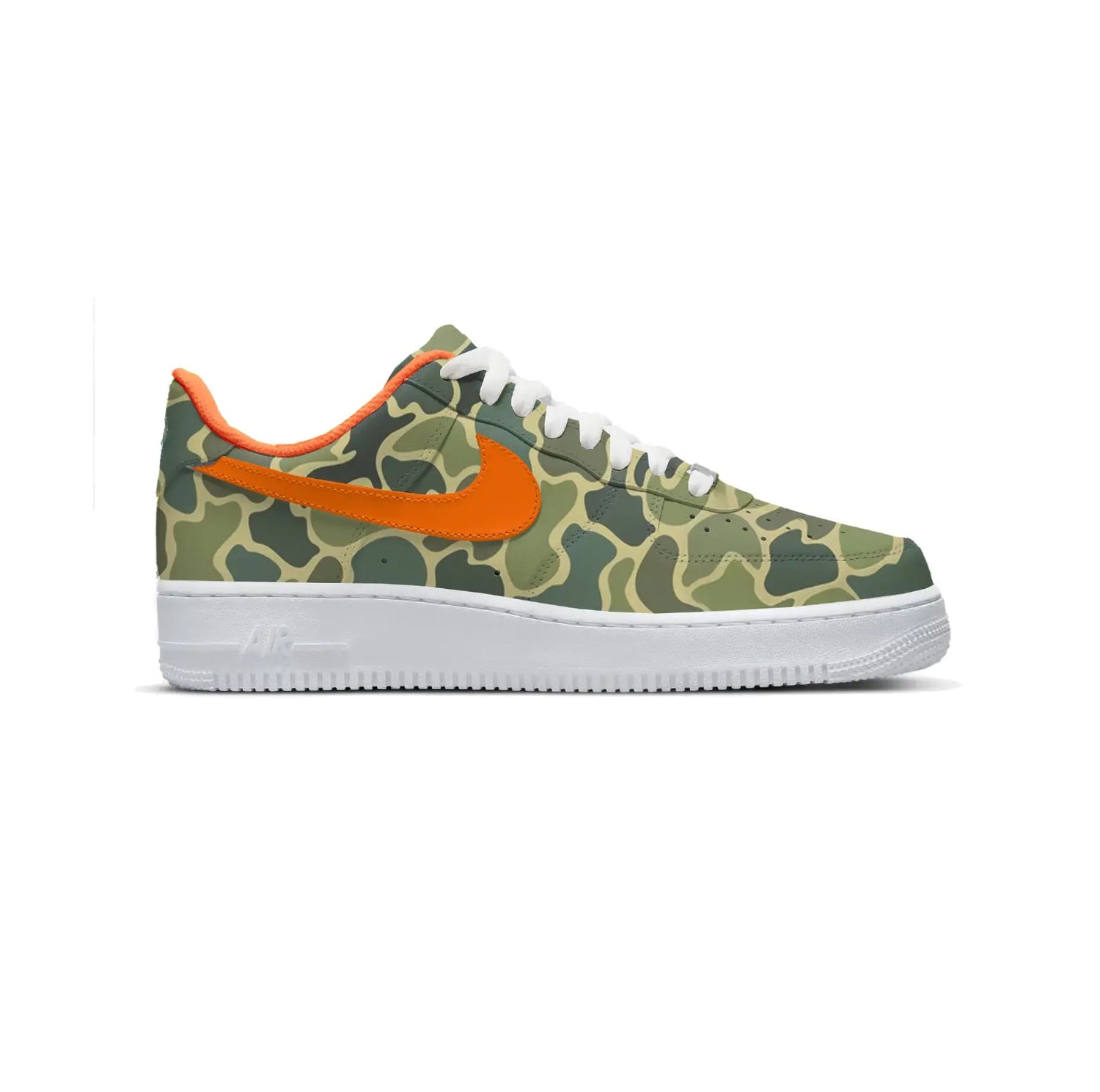 Hunter Camo AF1 Sneakers Gameday Custom Kicks