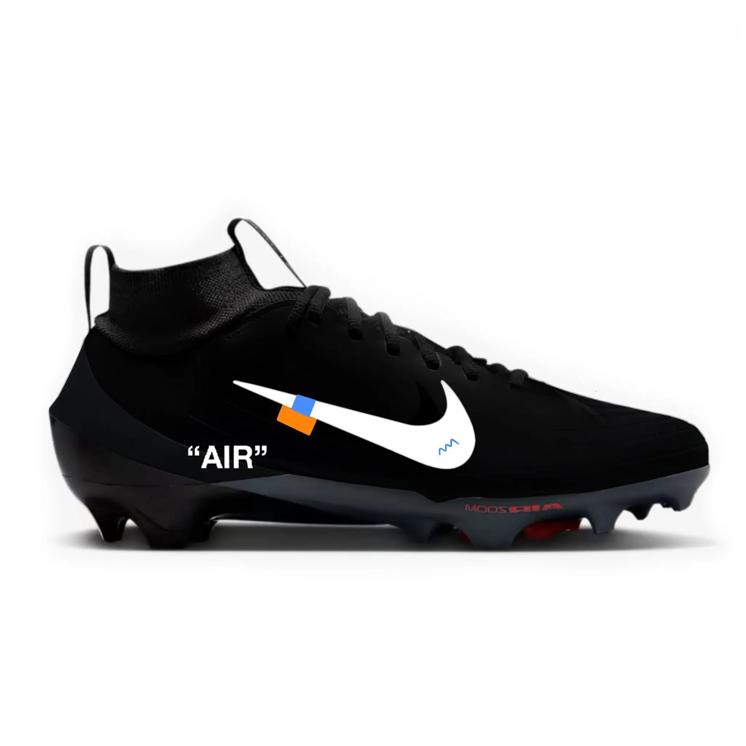 Color Rush OW Football Cleats Gameday Custom Kicks