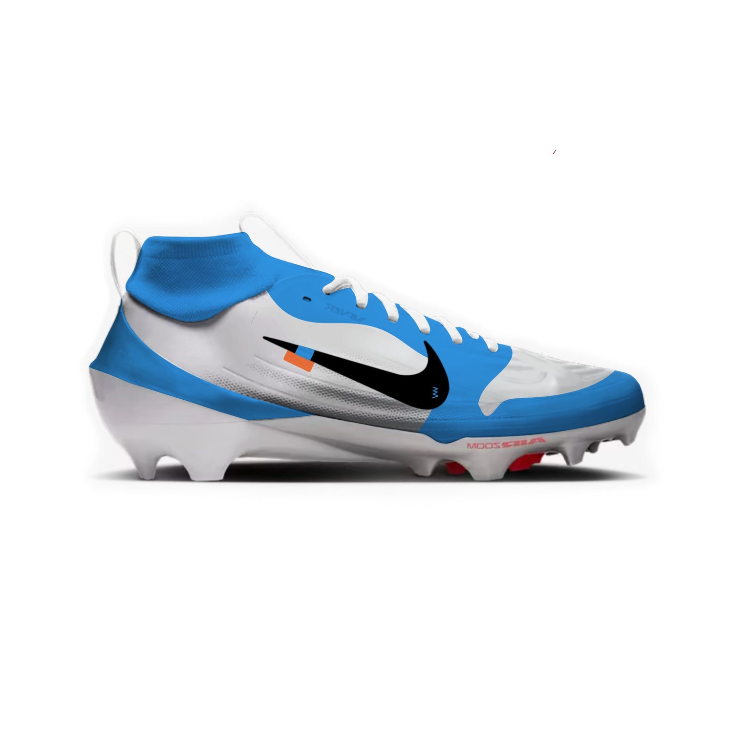 OW Jordan 1 Football Cleats