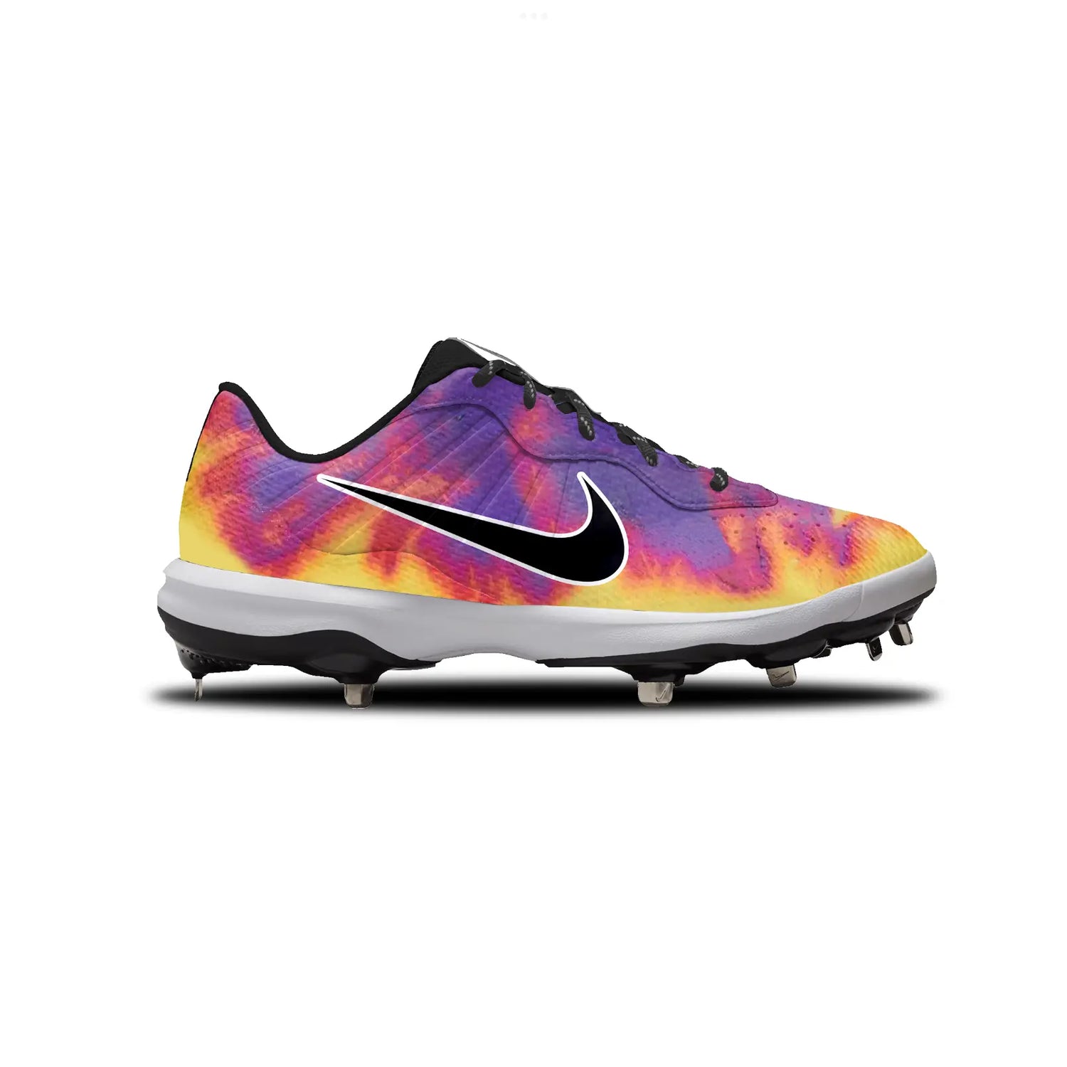 Oil Flame Baseball Cleats Gameday Custom Kicks