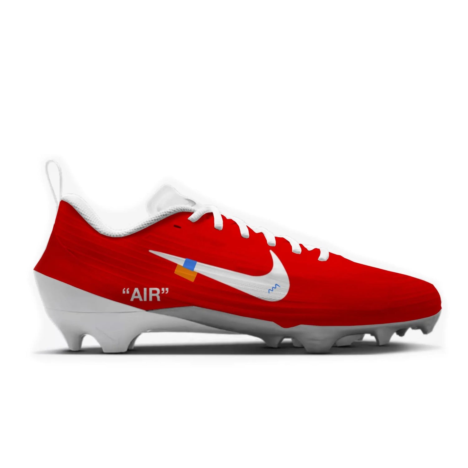 Color Rush OW Football Cleats Gameday Custom Kicks