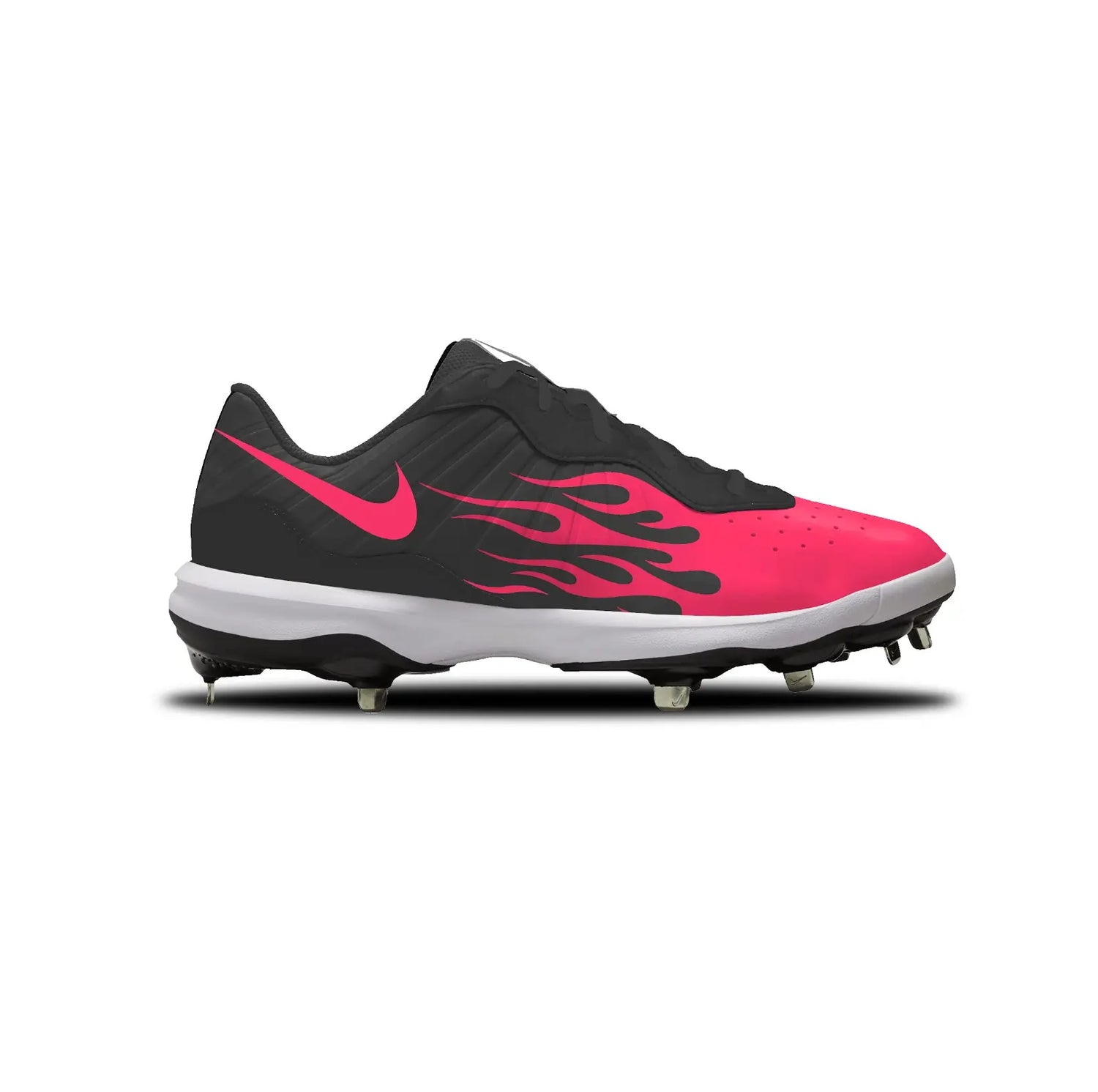 Flames Baseball Cleats Gameday Custom Kicks