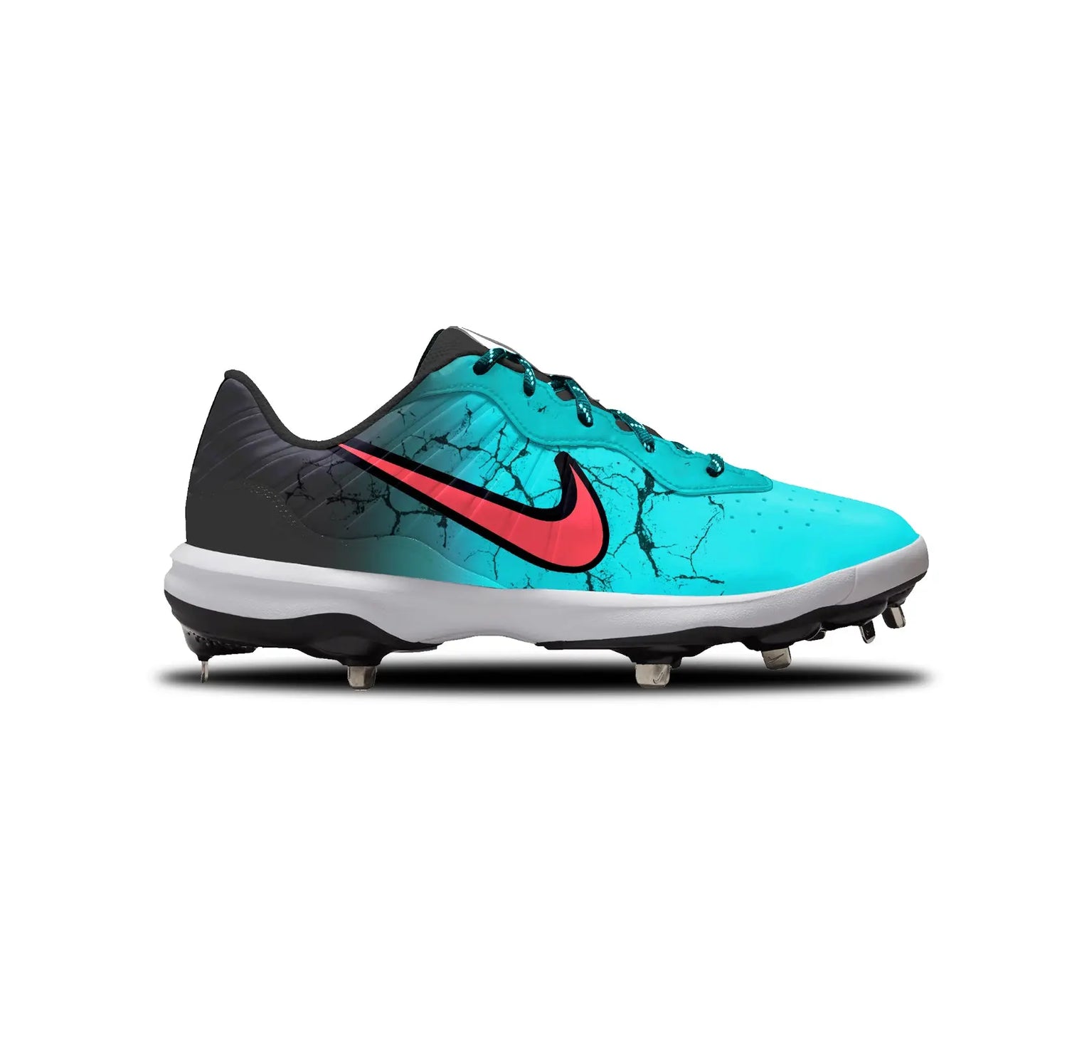 Kool Blue Baseball Cleats Gameday Custom Kicks