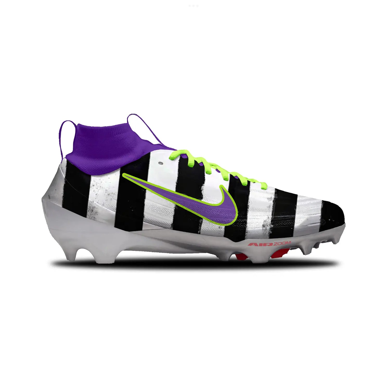 Beetle Juice Football Cleats Gameday Custom Kicks
