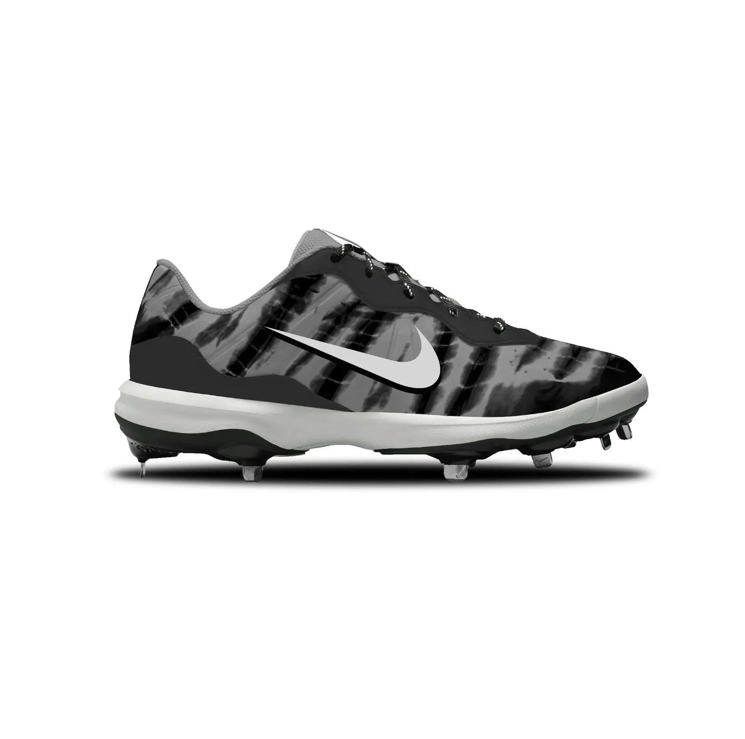 Tie Dye Baseball Cleats Gameday Custom Kicks