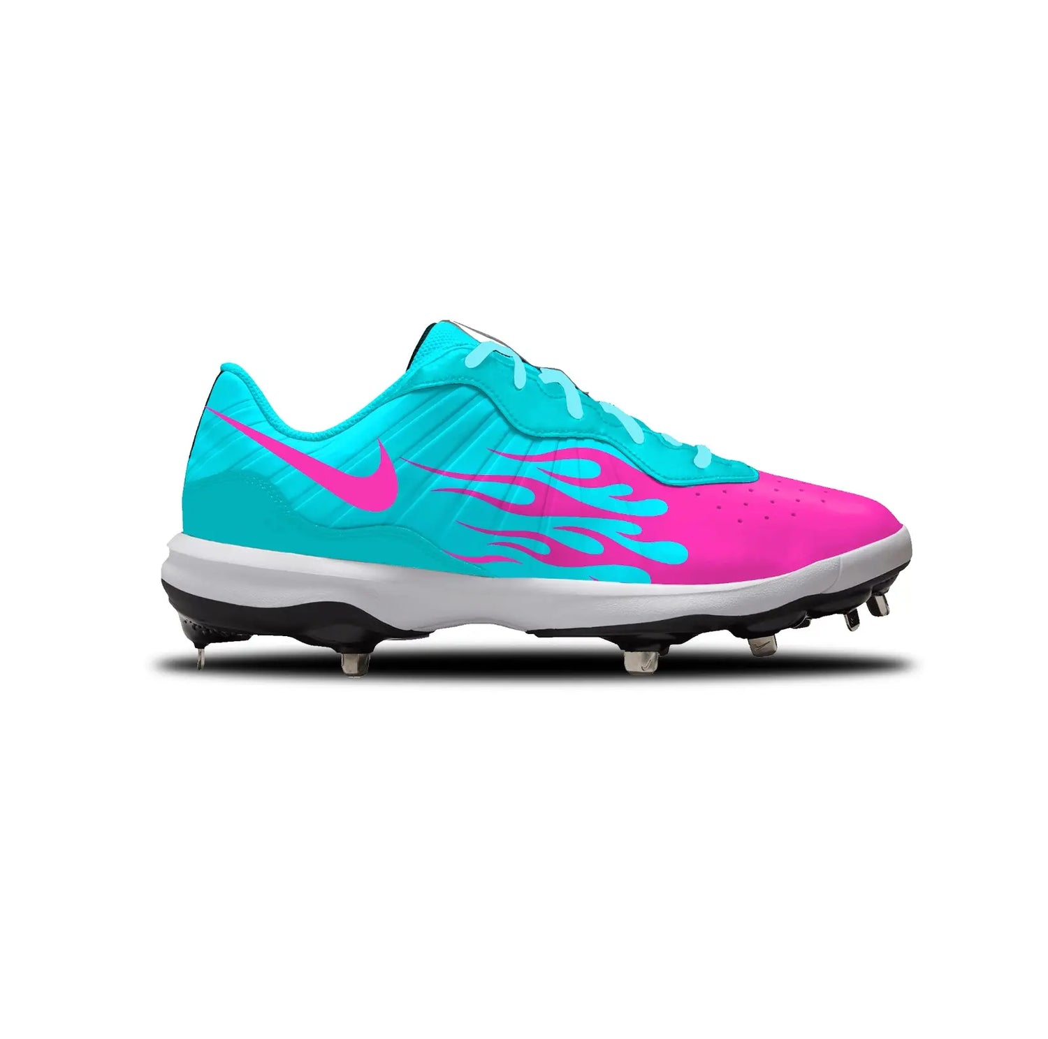 Flames Baseball Cleats Gameday Custom Kicks