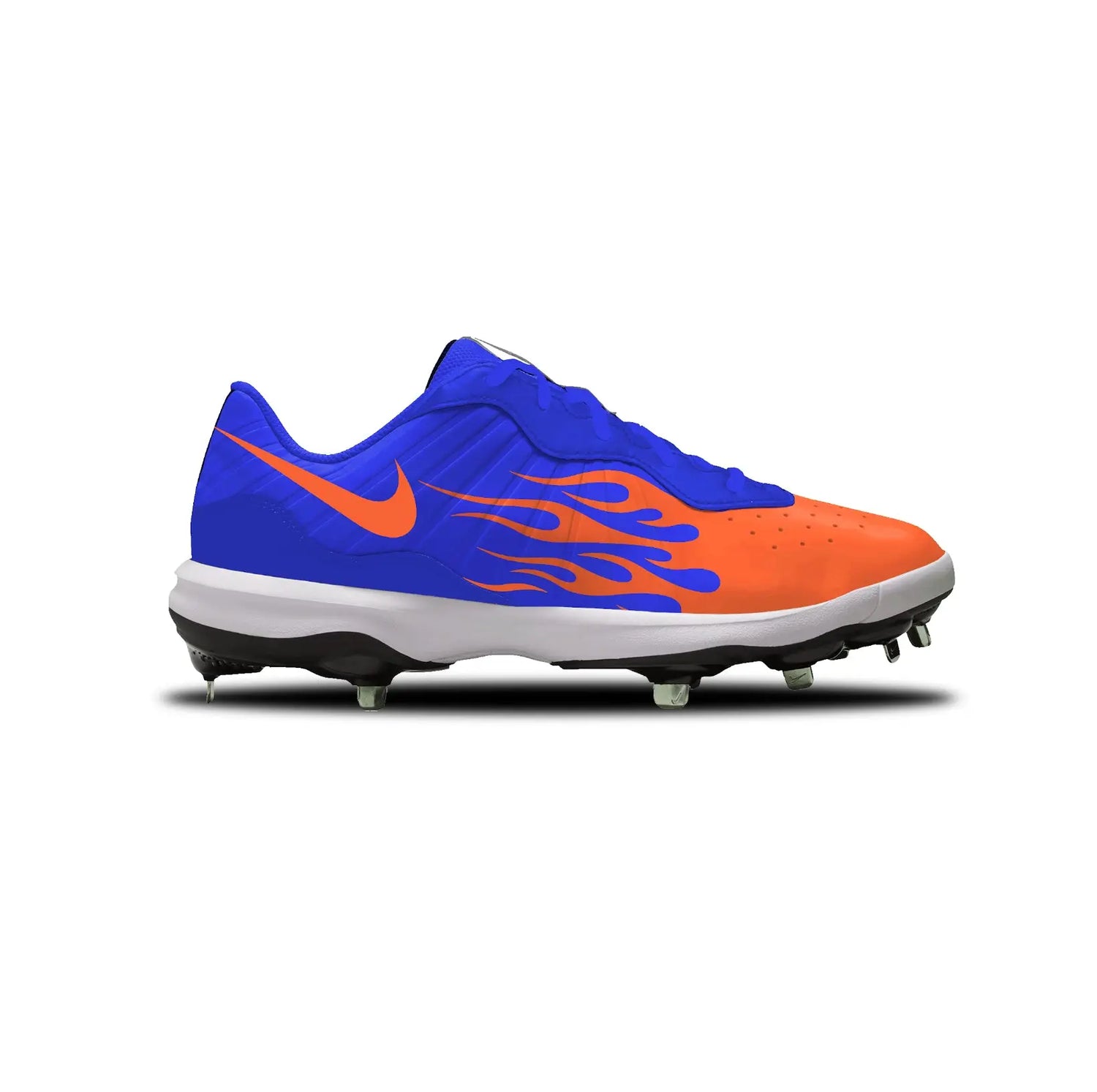 Flames Baseball Cleats Gameday Custom Kicks