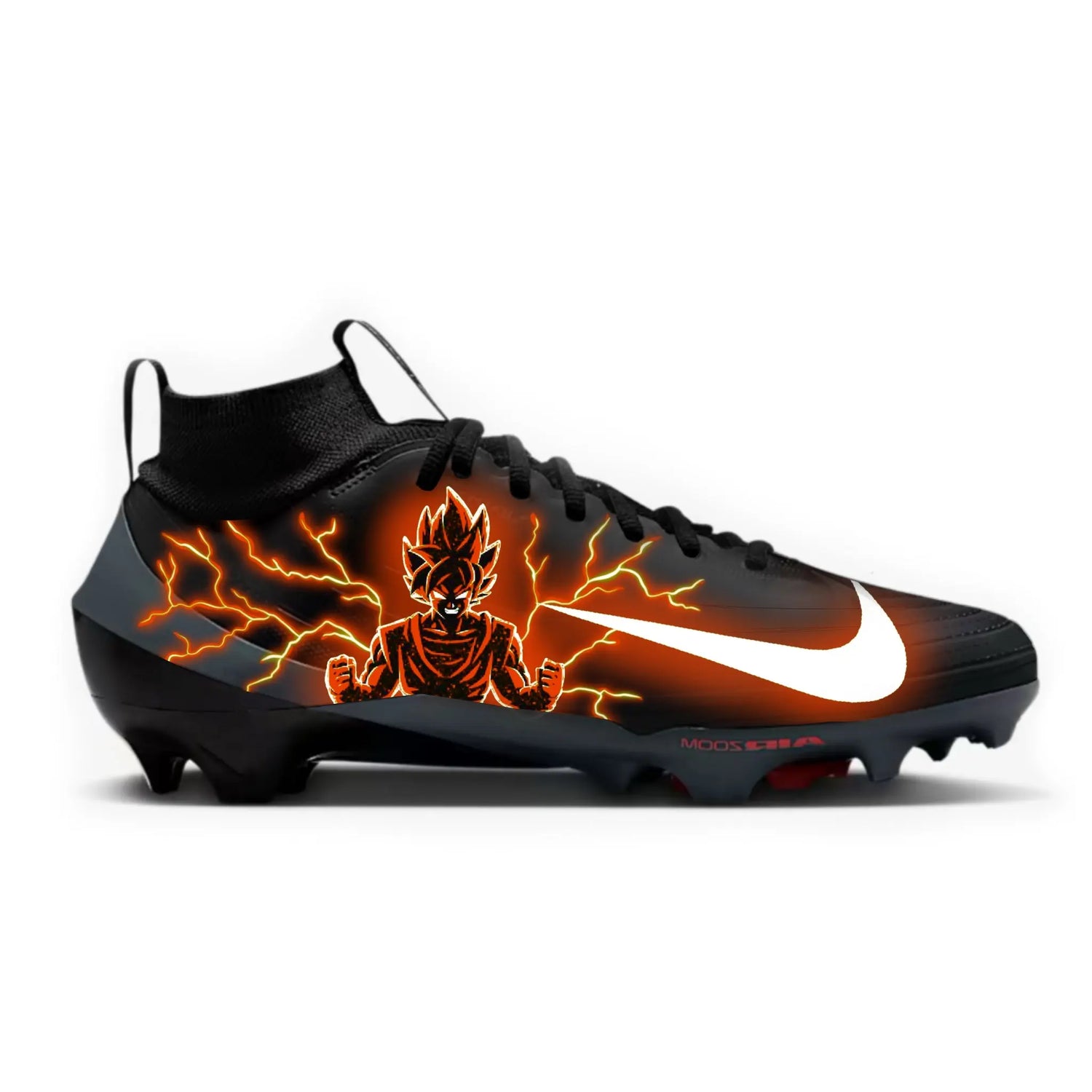 Super Saiyan Football Cleats Gameday Custom Kicks