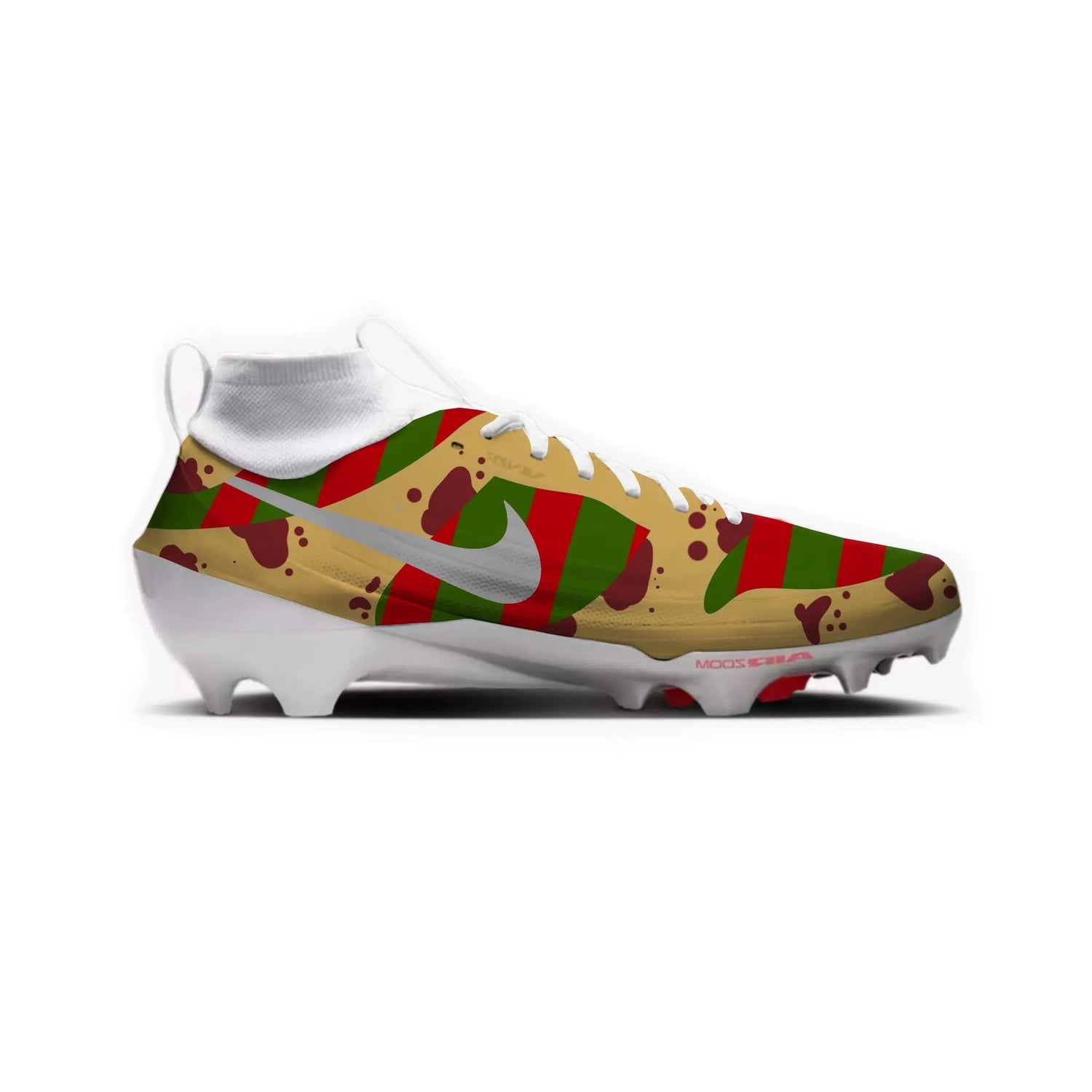 Fredy Krueger Dunk Football Cleats Gameday Custom Kicks