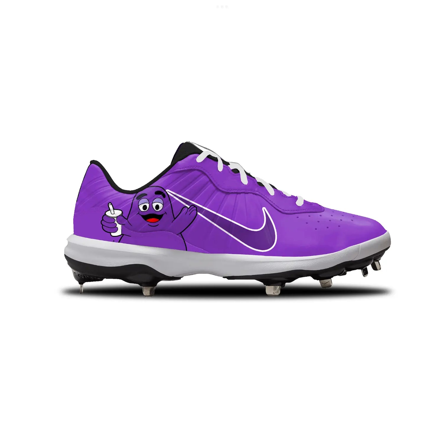 Grimace Baseball Cleats Gameday Custom Kicks