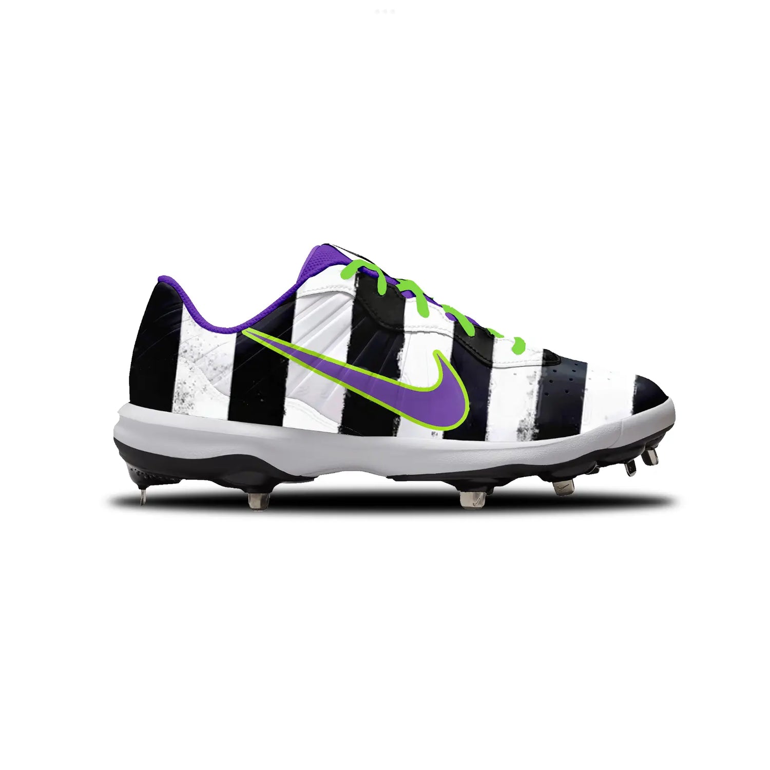 Beetle Juice Baseball Cleats Gameday Custom Kicks