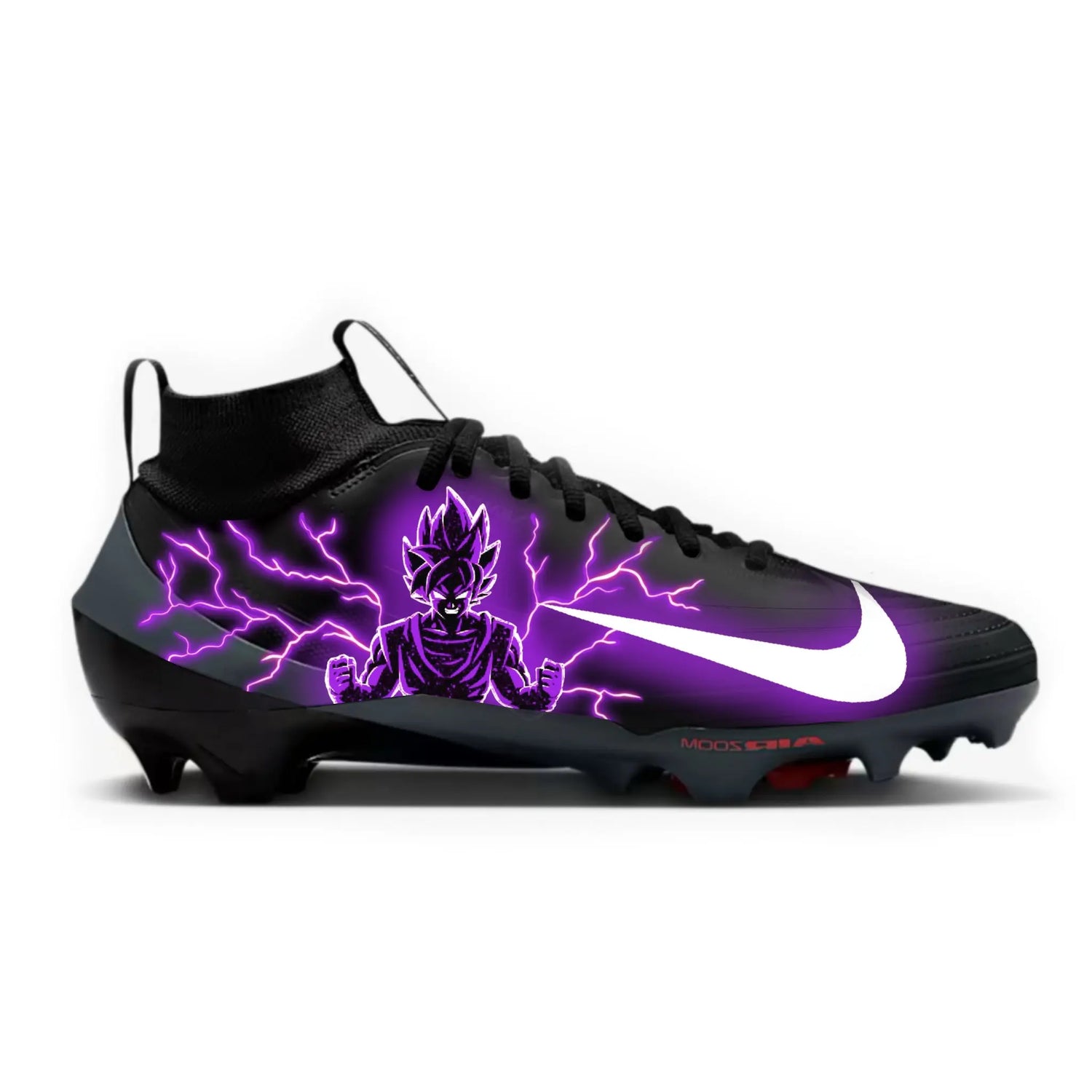 Super Saiyan Football Cleats Gameday Custom Kicks