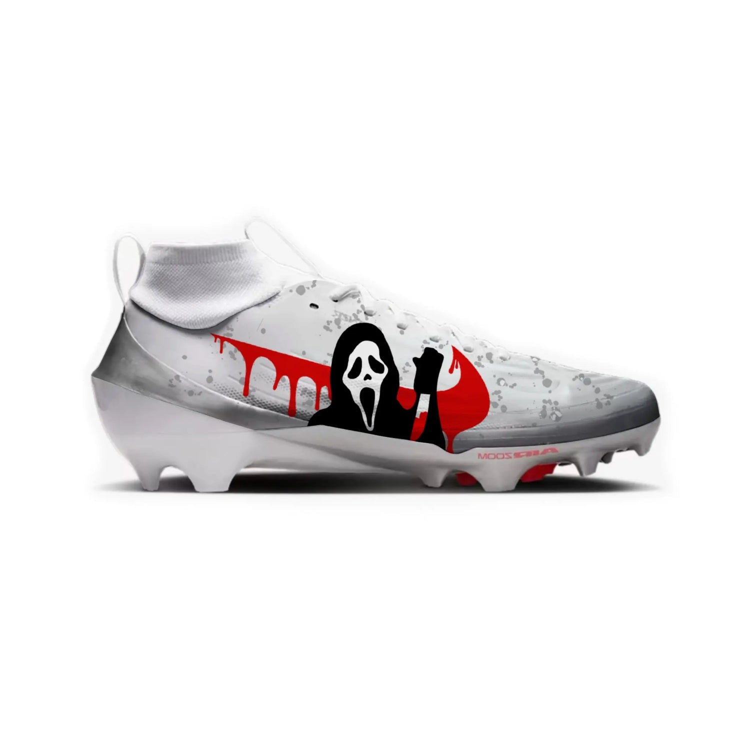 Ghost Face Football Cleats Gameday Custom Kicks