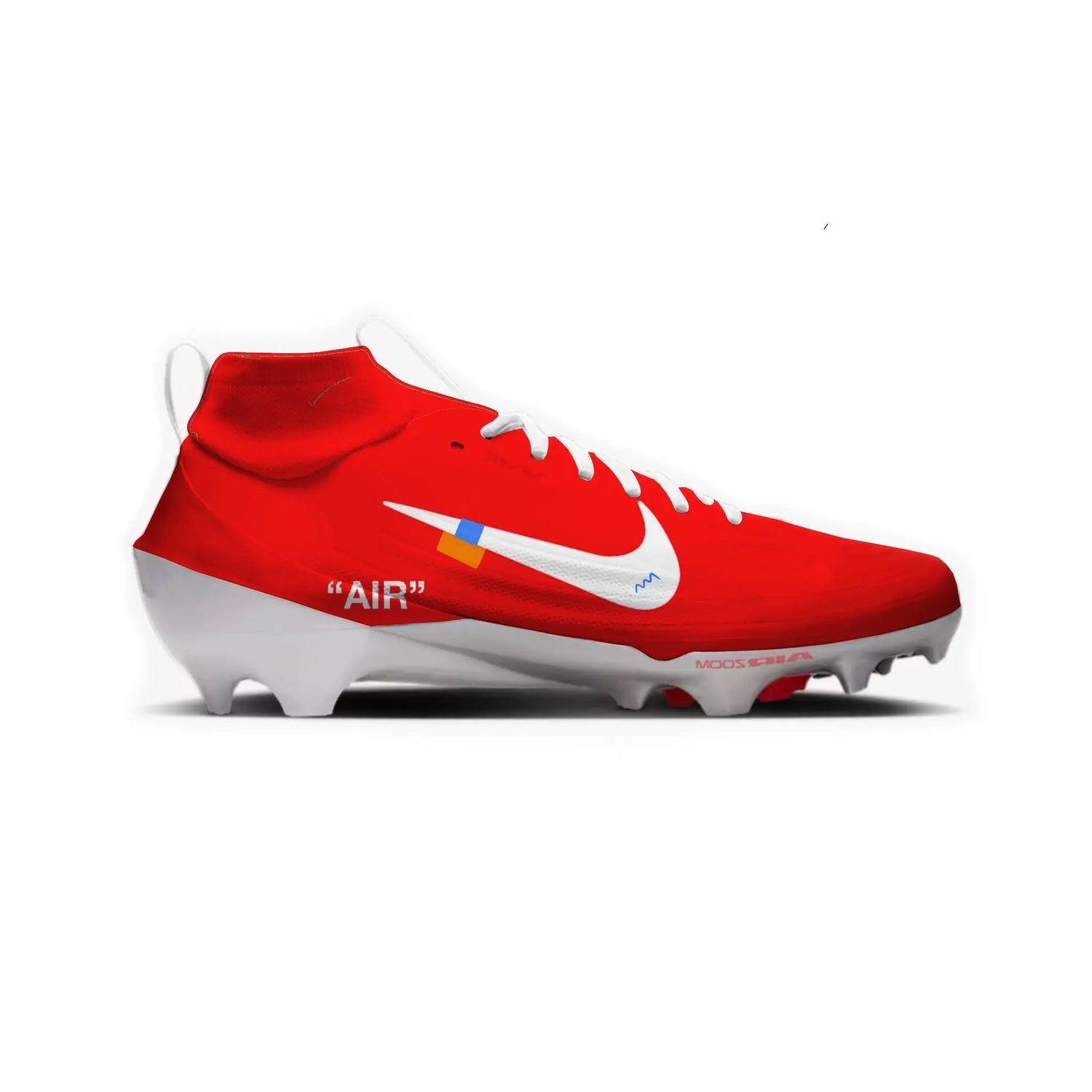 Color Rush OW Football Cleats Gameday Custom Kicks