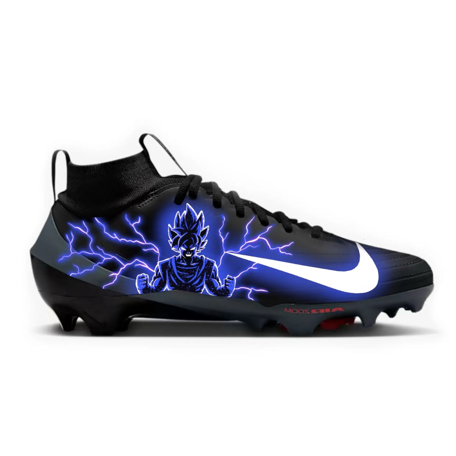 Super Saiyan Football Cleats Gameday Custom Kicks