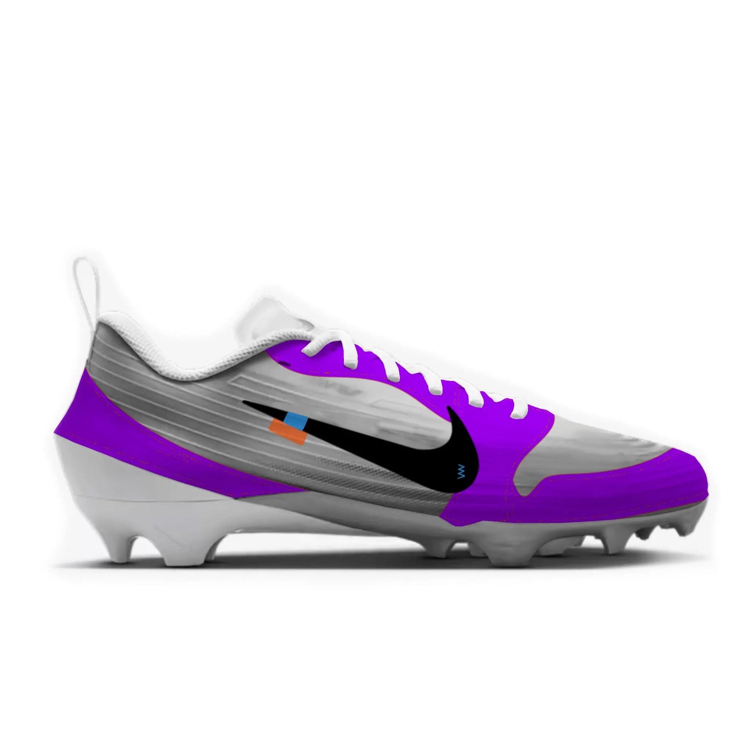 OW Jordan 1 Football Cleats Gameday Custom Kicks
