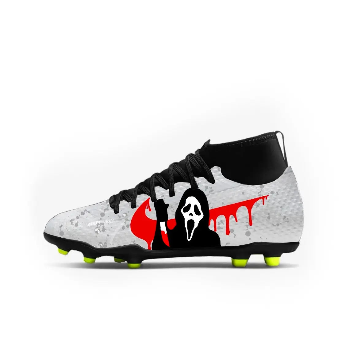Ghost Face Youth Football Cleats Gameday Custom Kicks