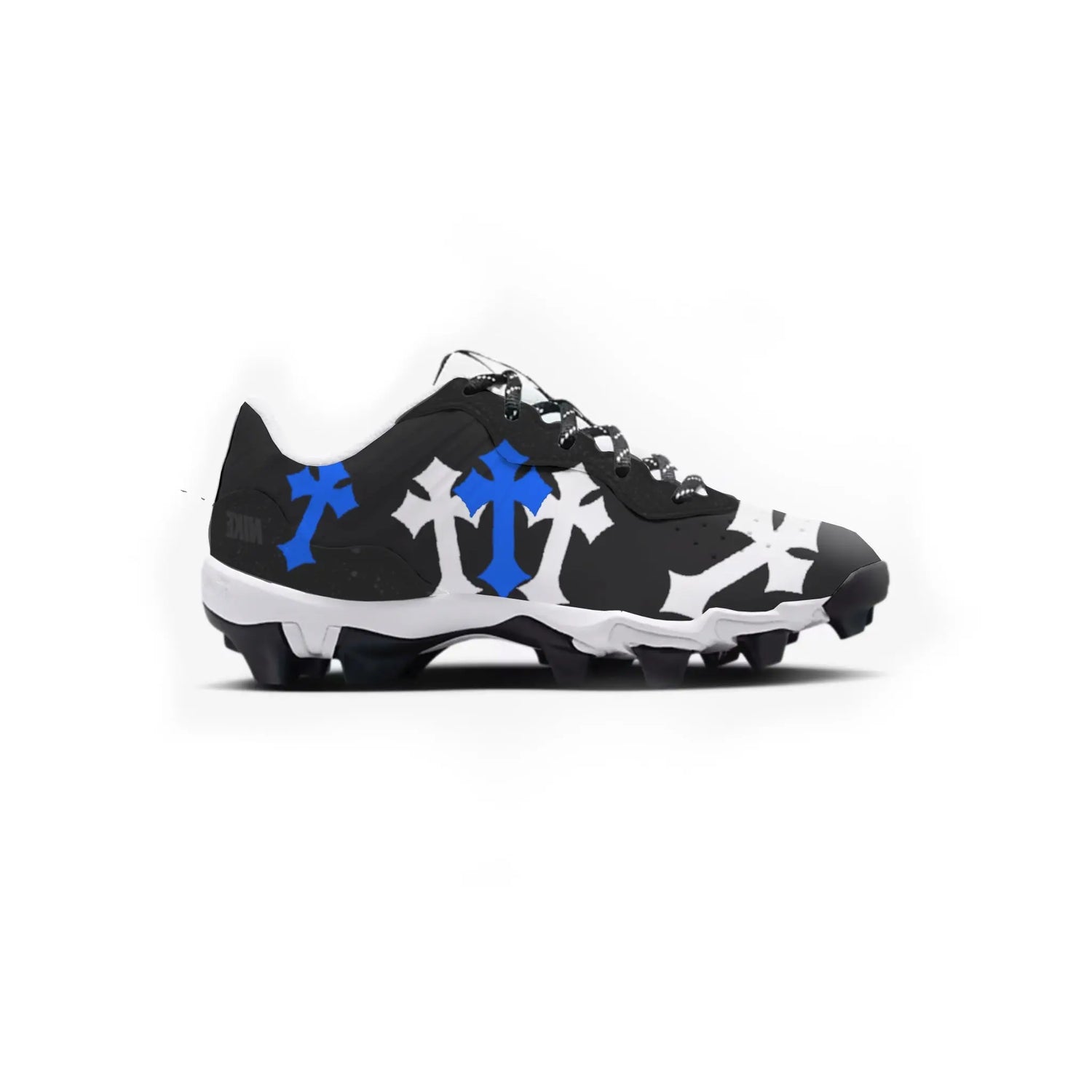 Cross Youth Baseball Cleats (Black) Gameday Custom Kicks