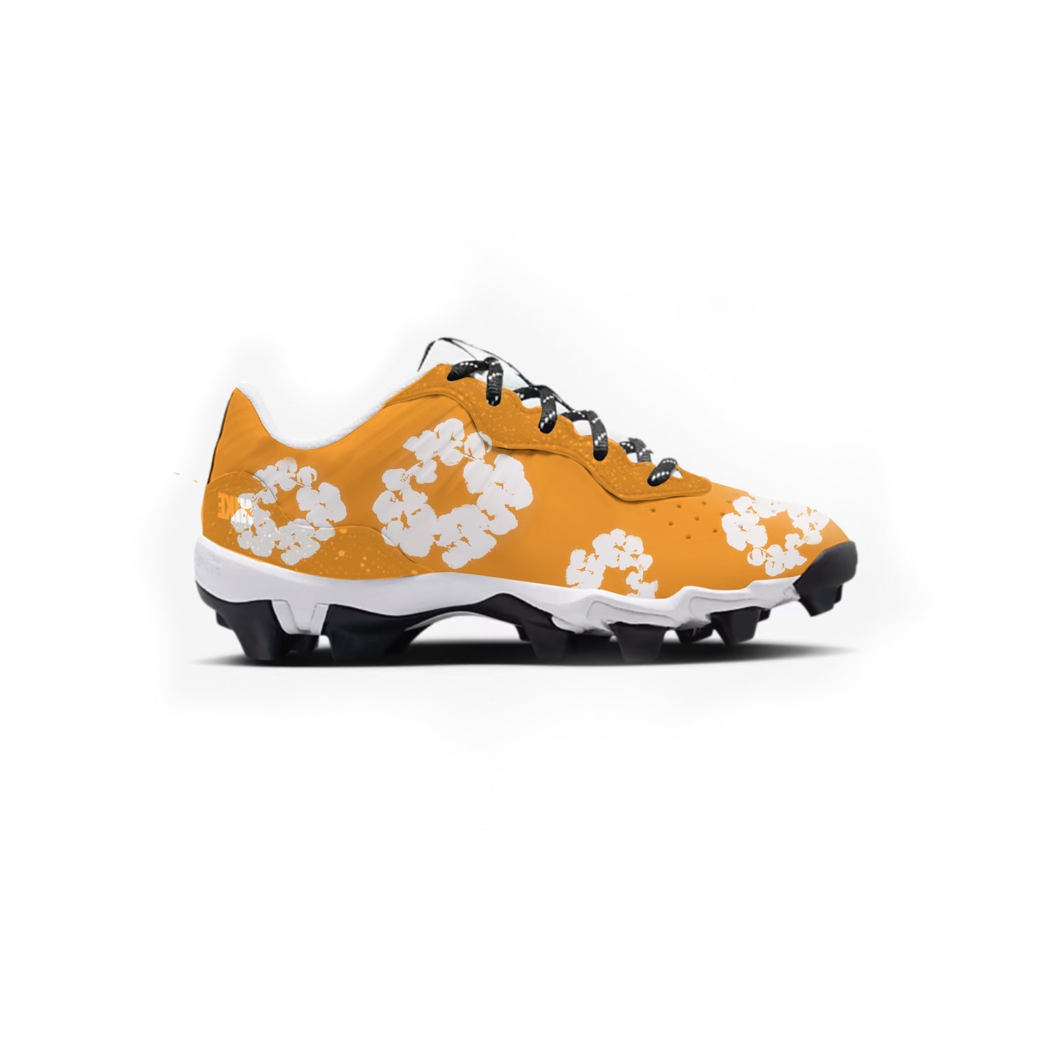 Denim Flower Youth Baseball Cleats