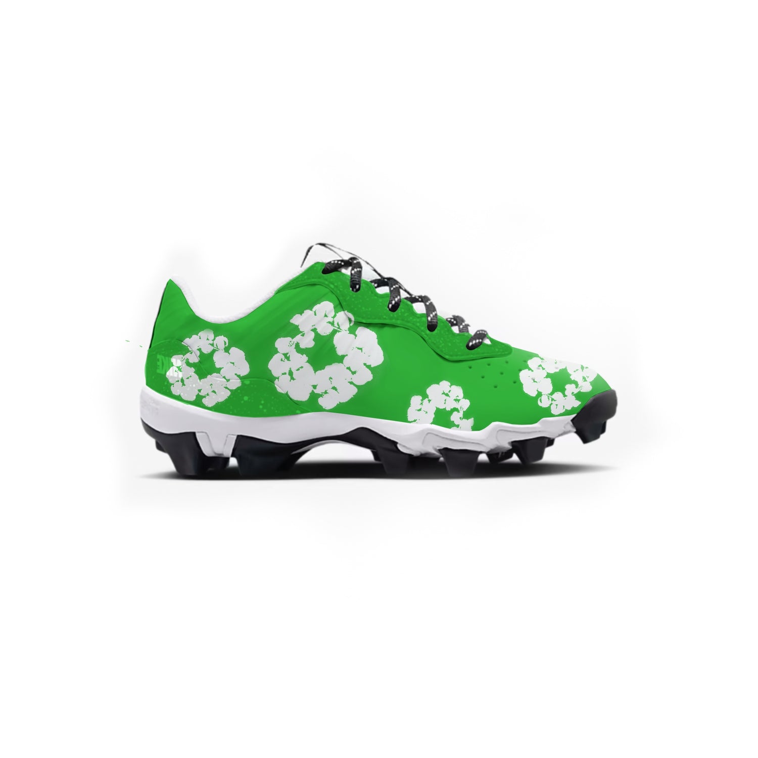 Denim Flower Youth Baseball Cleats