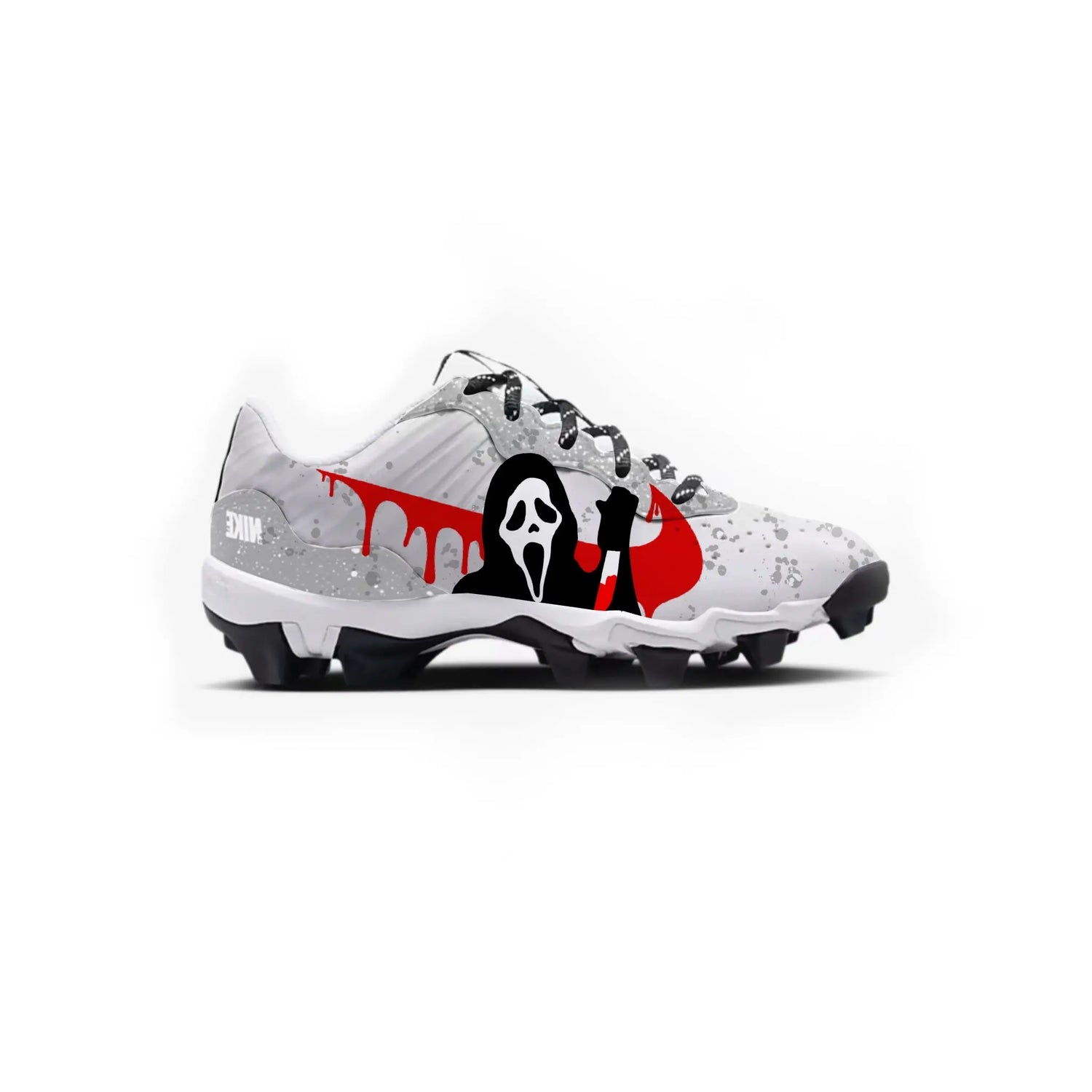 Ghost face Youth Baseball Cleats Gameday Custom Kicks