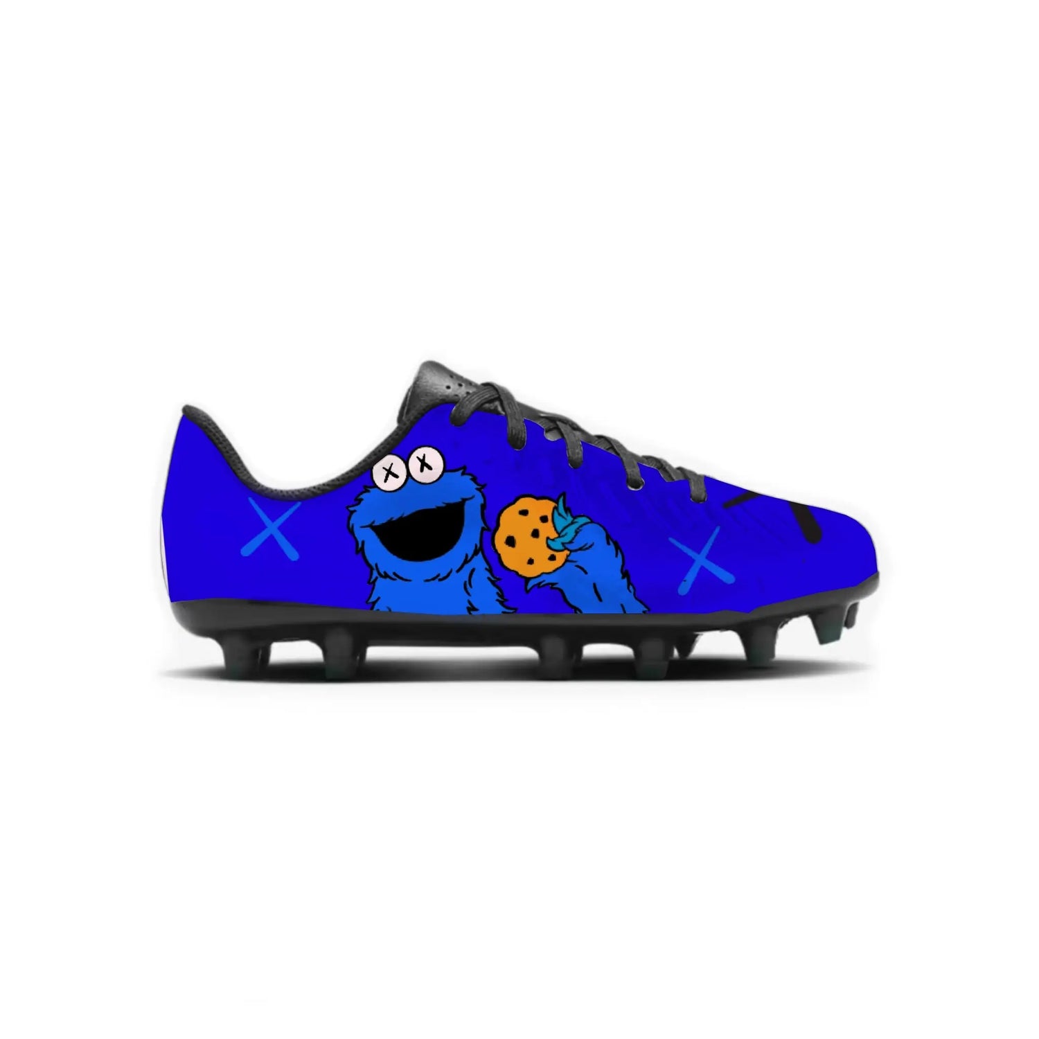Kaws Sesame Youth Football Cleats Gameday Custom Kicks