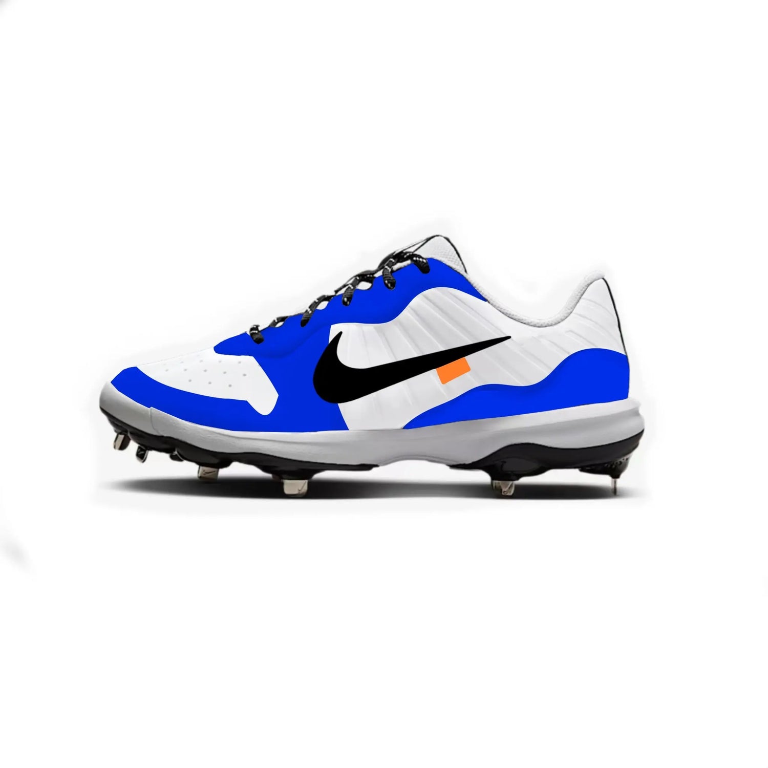 Jordan 1 OW Baseball Cleats Gameday Custom Kicks