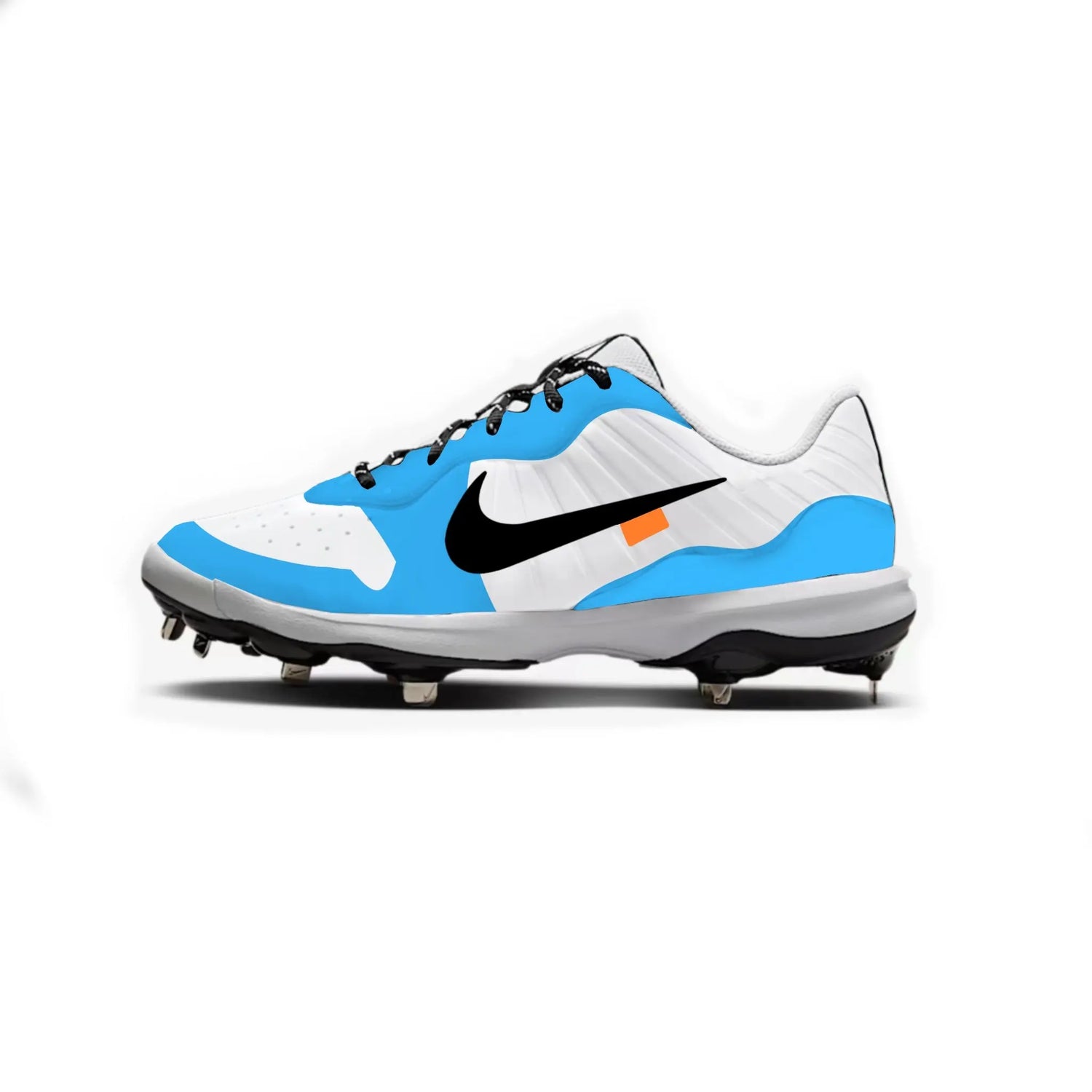 Jordan 1 OW Baseball Cleats Gameday Custom Kicks