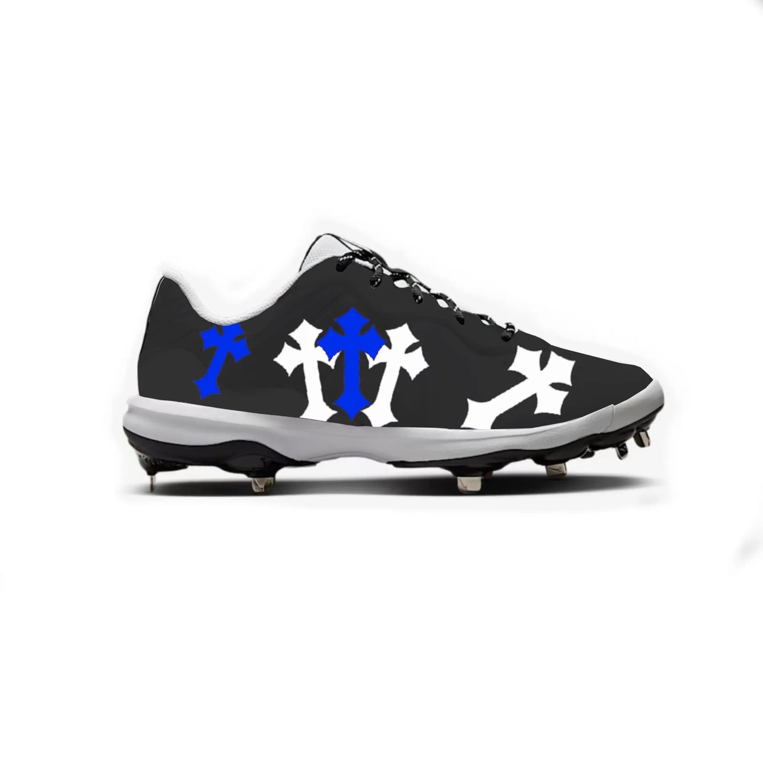 Crosses Baseball Cleats (Black) Gameday Custom Kicks