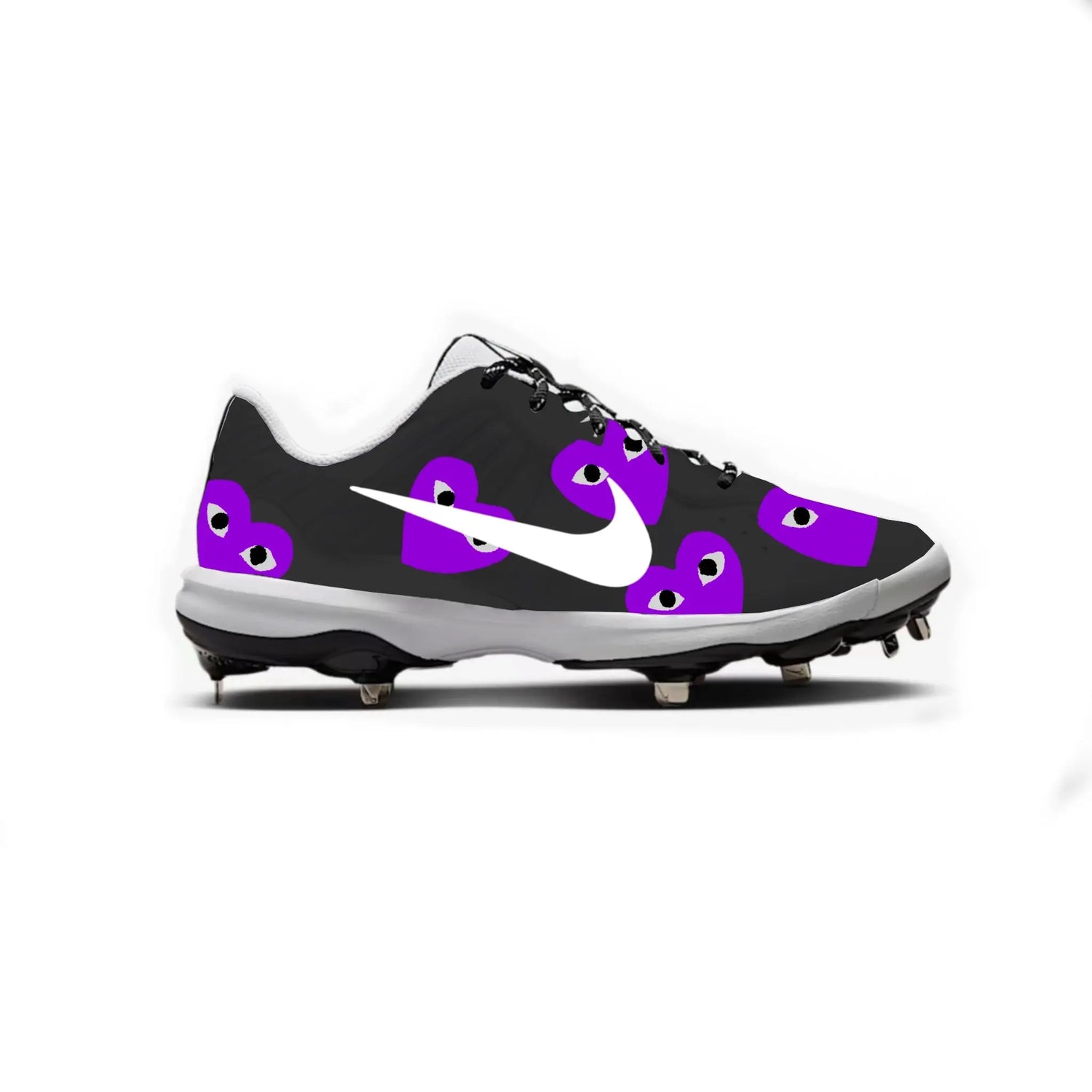 Hearts Baseball Cleats Gameday Custom Kicks