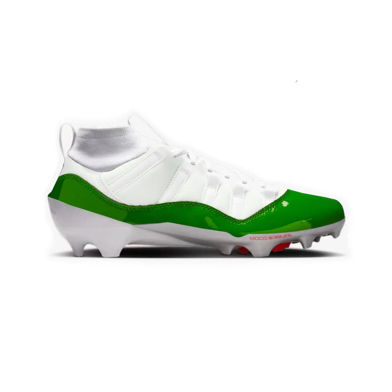 Jordan 11 Cut & Sew Material Football Cleats Gameday Custom Kicks