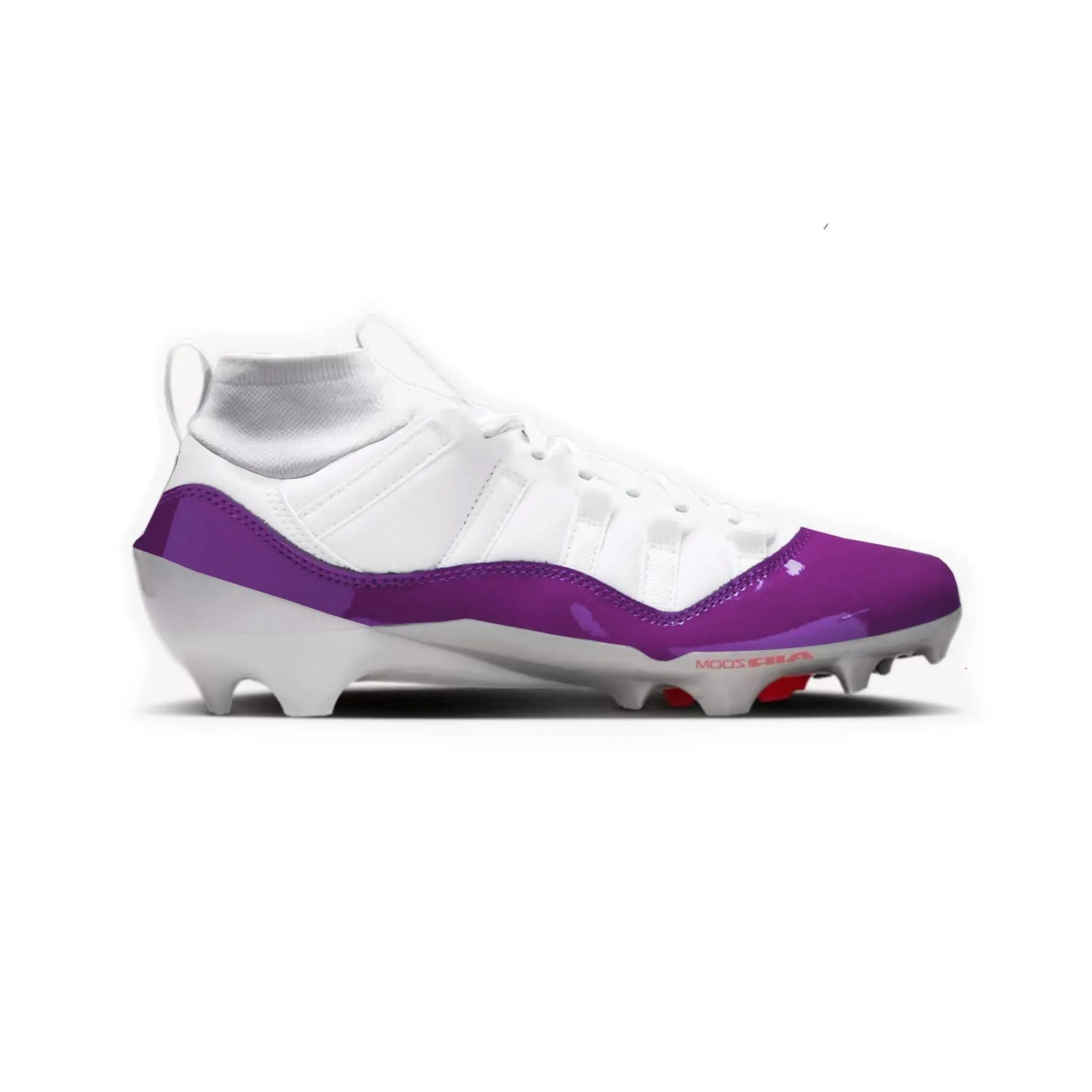 Jordan 11 Cut & Sew Material Football Cleats Gameday Custom Kicks