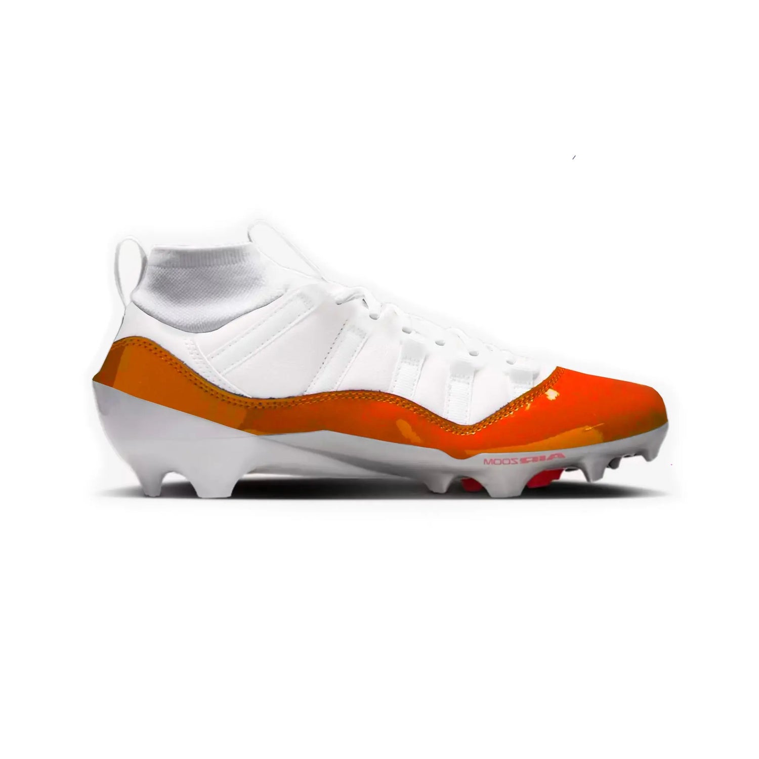 Jordan 11 Cut & Sew Material Football Cleats Gameday Custom Kicks