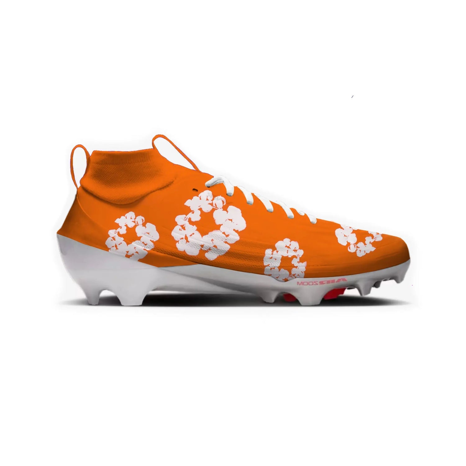 Denim Flower Football Cleats Gameday Custom Kicks