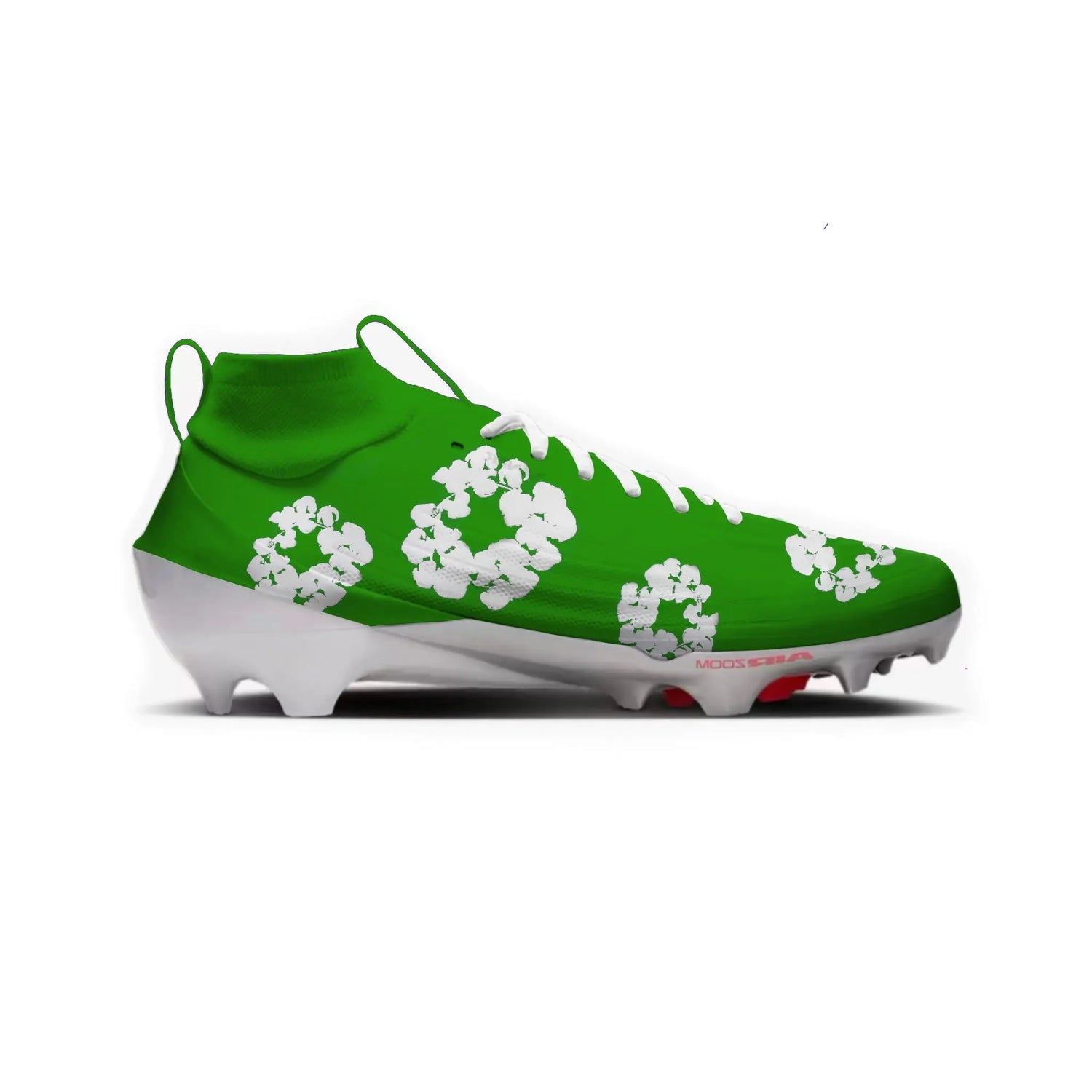 Denim Flower Football Cleats Gameday Custom Kicks