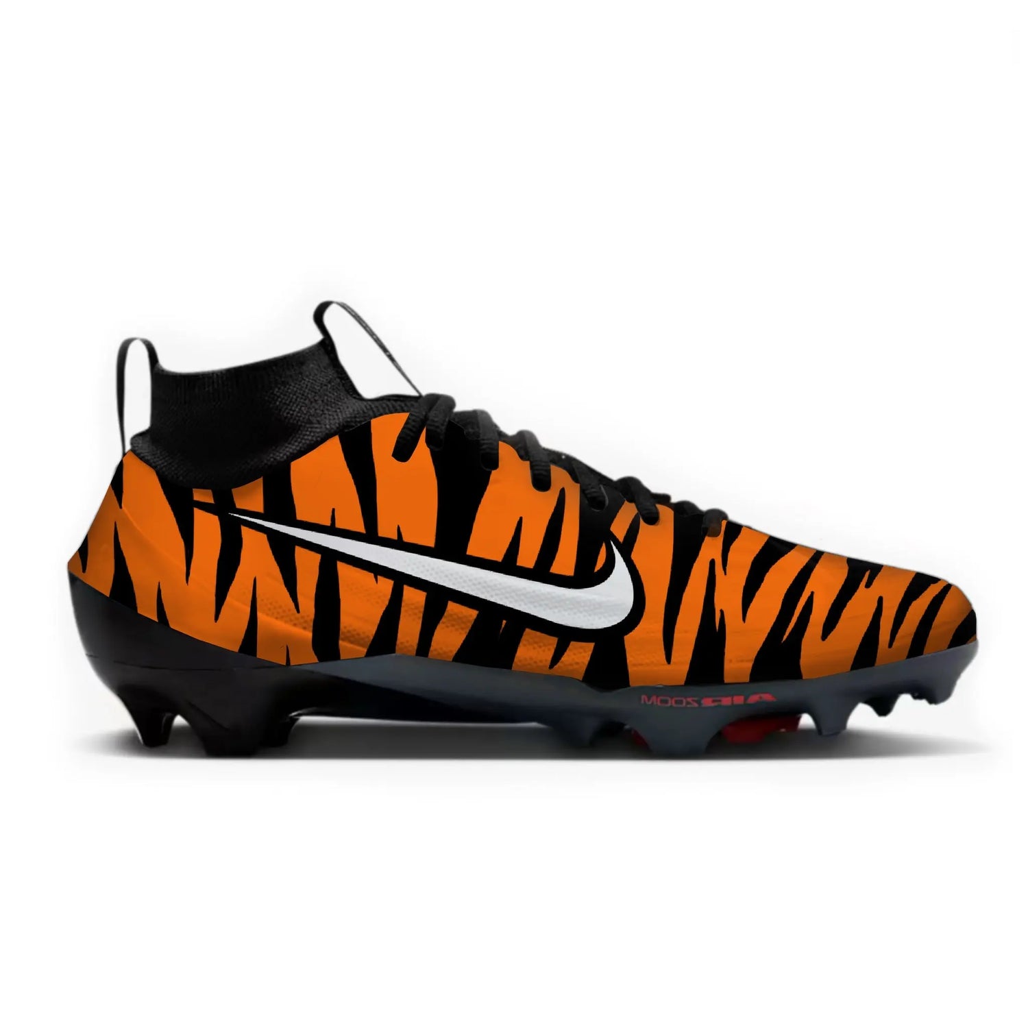 Tiger Stripe Football Cleats Gameday Custom Kicks