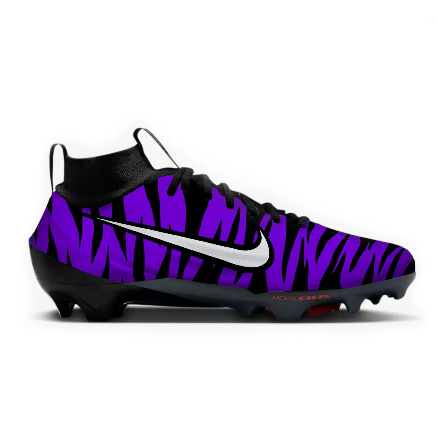 Tiger Stripe Football Cleats Gameday Custom Kicks